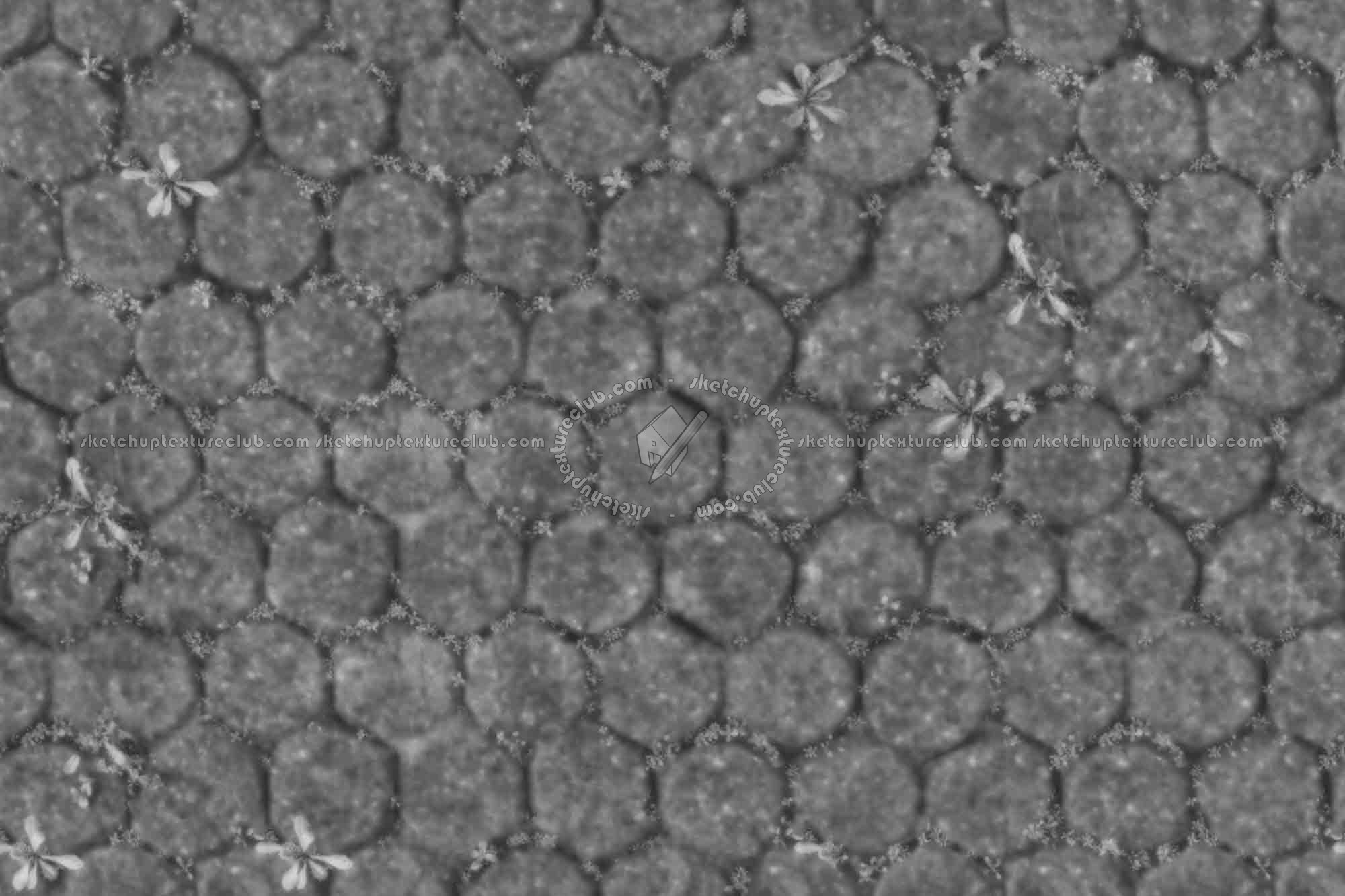 Textures   -   ARCHITECTURE   -   PAVING OUTDOOR   -   Concrete   -   Blocks damaged  - Concrete paving outdoor damaged texture seamless 20475 - Displacement