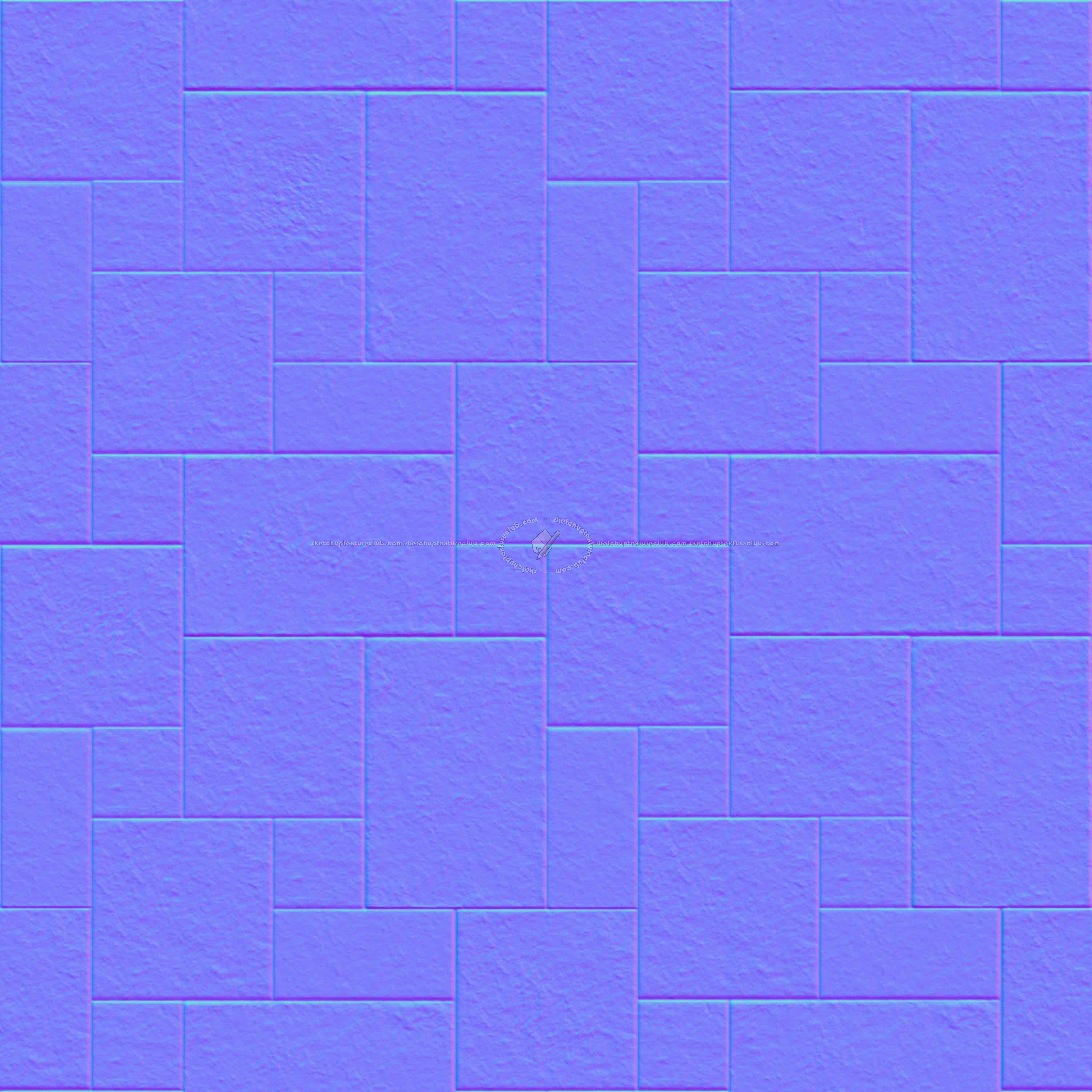 Textures   -   ARCHITECTURE   -   TILES INTERIOR   -   Stone tiles  - Leccese flooring stone Pbr texture seamless 22249 - Normal