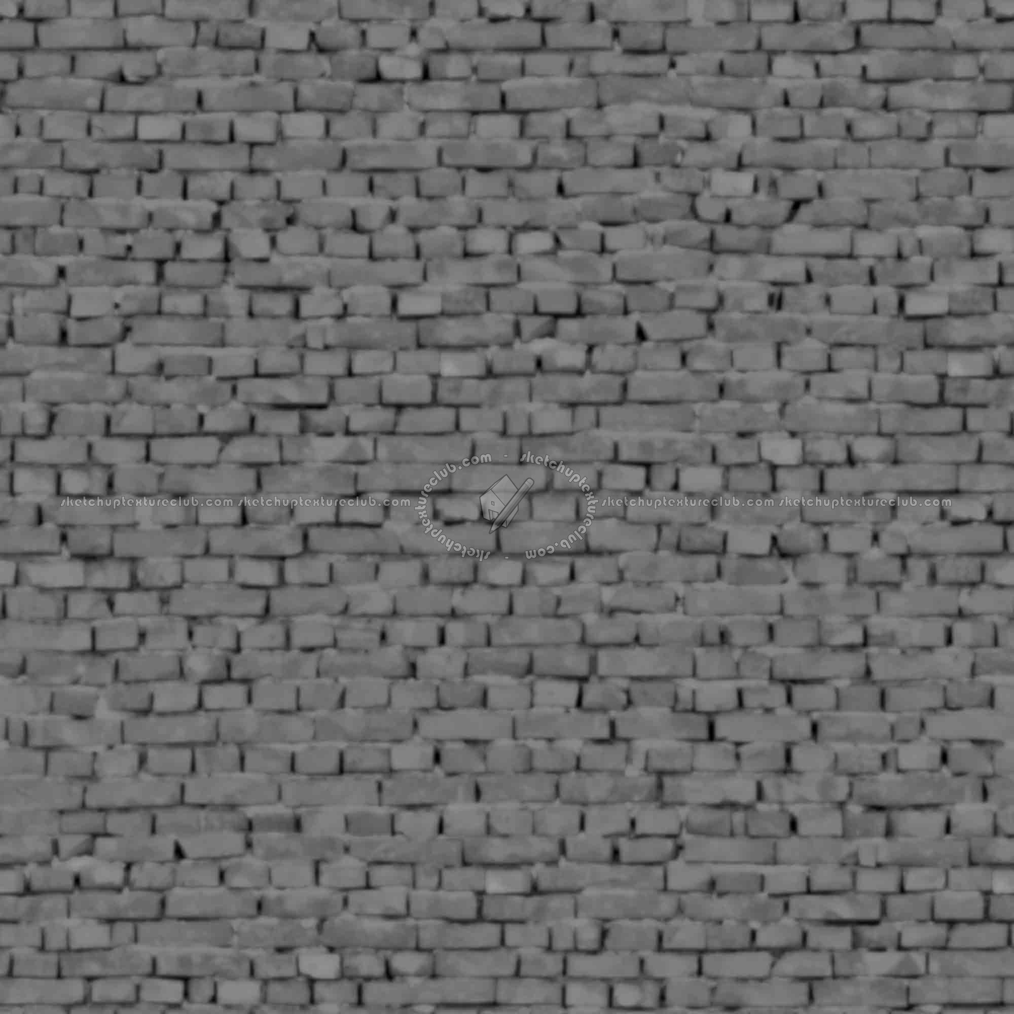 Textures   -   ARCHITECTURE   -   BRICKS   -   Old bricks  - Old bricks texture seamless 00415 - Displacement