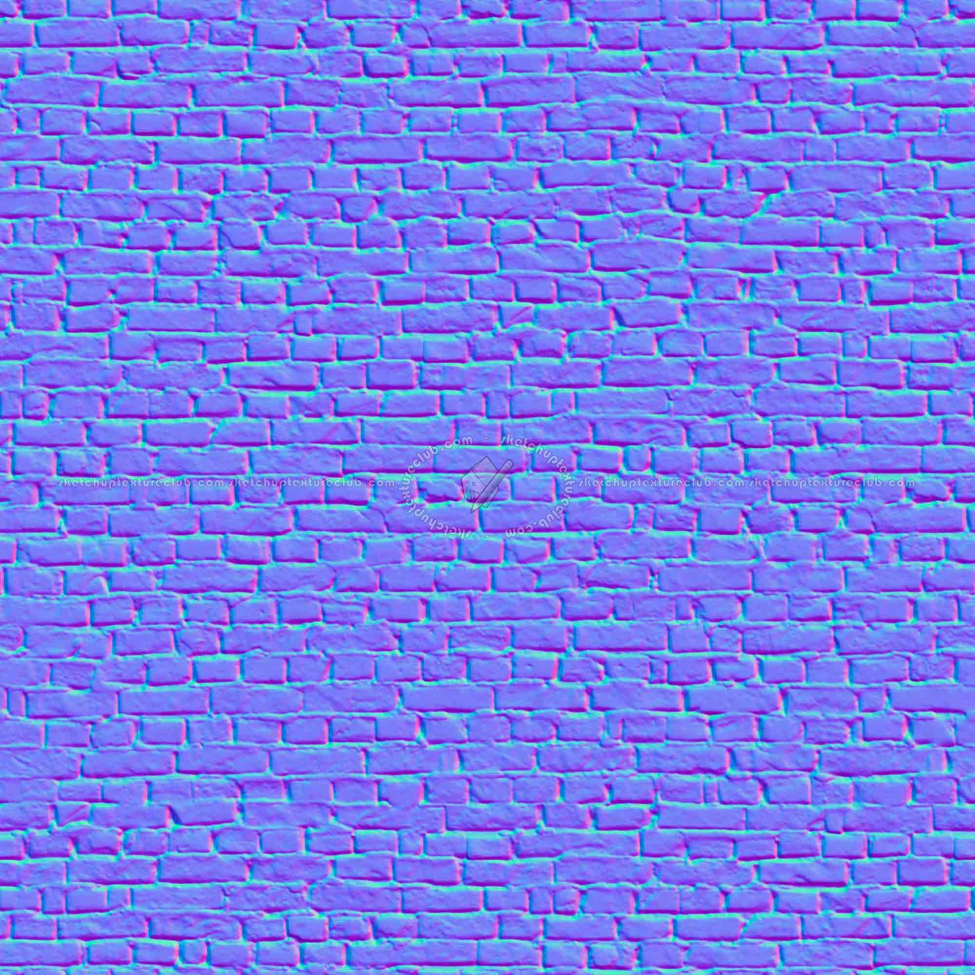 Textures   -   ARCHITECTURE   -   BRICKS   -   Old bricks  - Old bricks texture seamless 00415 - Normal