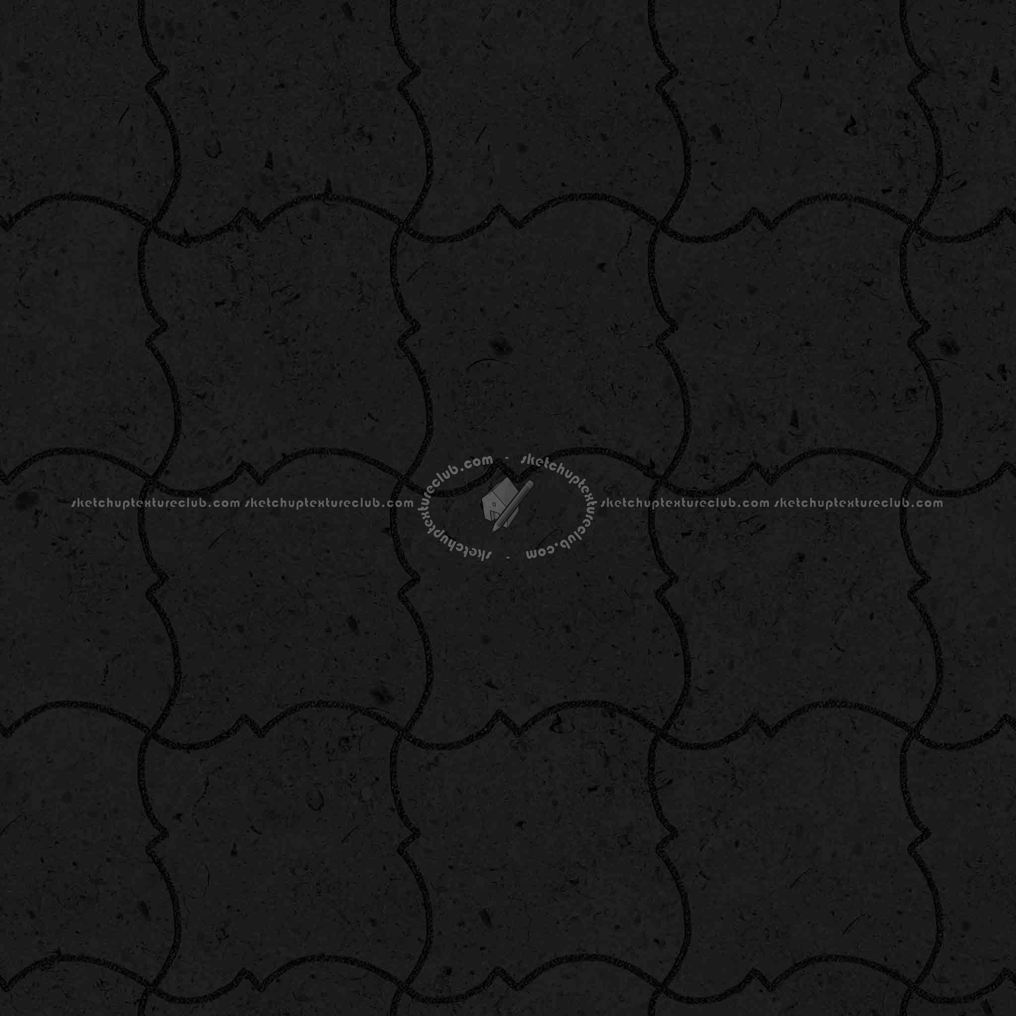 Textures   -   ARCHITECTURE   -   PAVING OUTDOOR   -   Pavers stone   -   Blocks mixed  - Pavers stone mixed size texture seamless 06168 - Specular