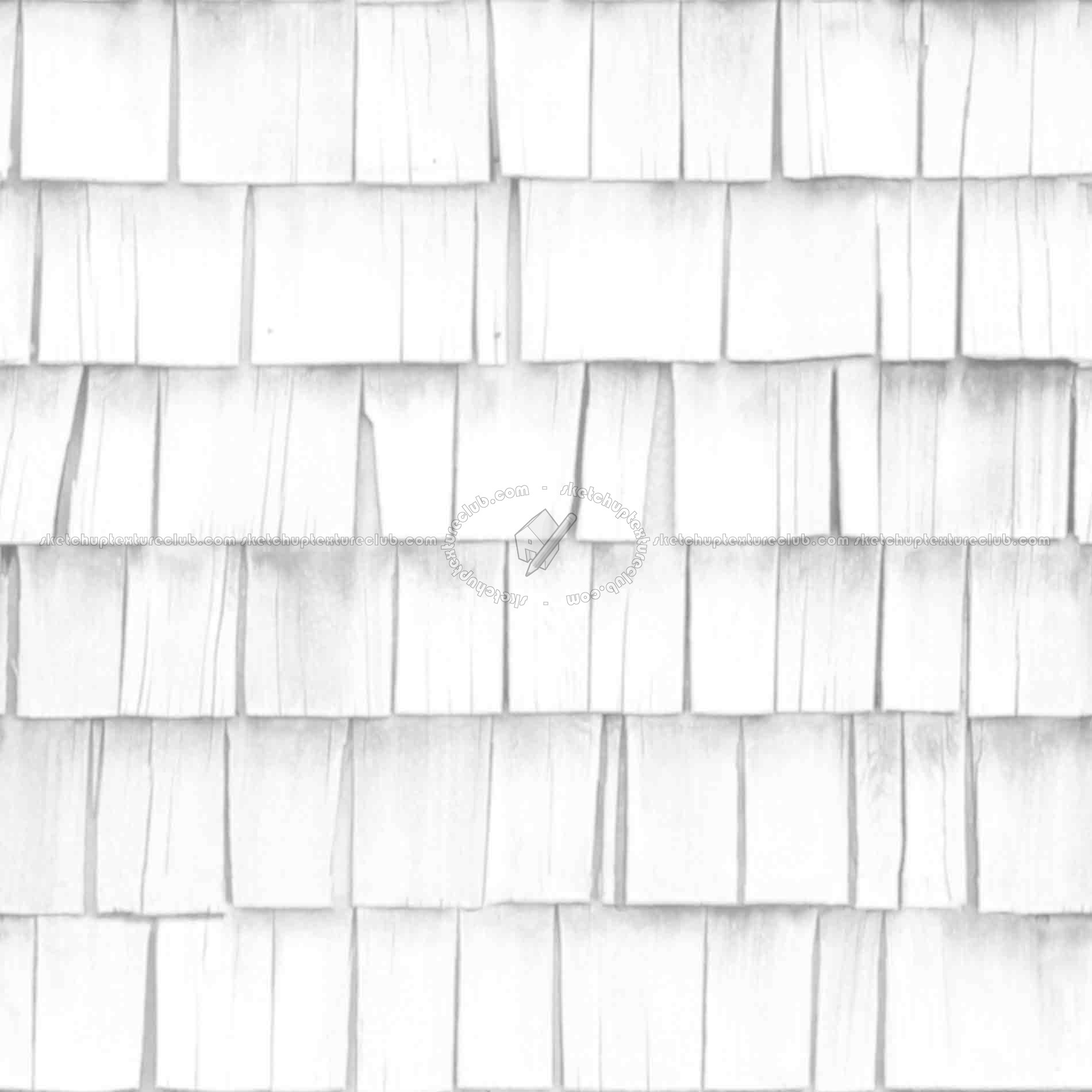 Textures   -   ARCHITECTURE   -   ROOFINGS   -   Shingles wood  - Wood shingle roof texture seamless 03860 - Ambient occlusion