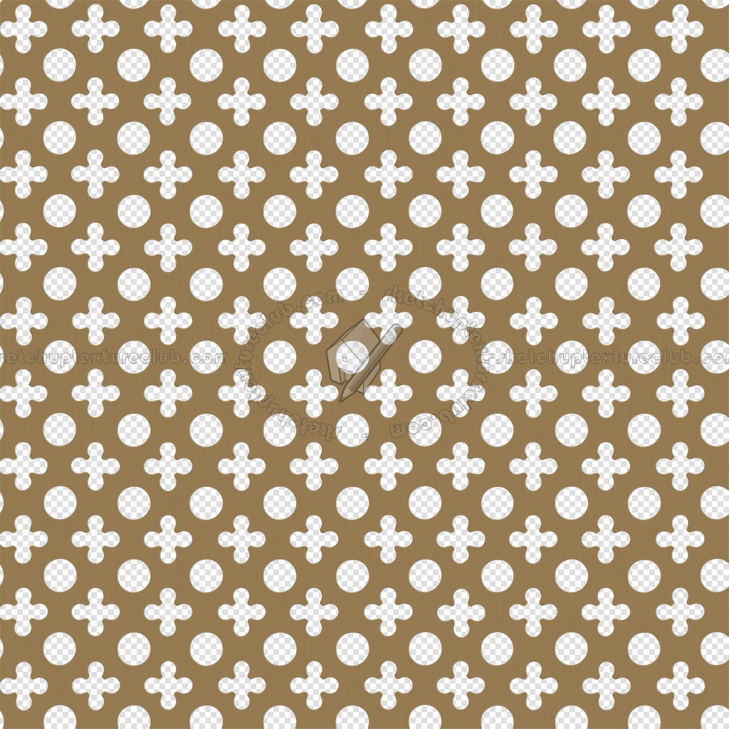 Textures   -   MATERIALS   -   METALS   -   Perforated  - Brass perforated metal texture seamless 10554 (seamless)