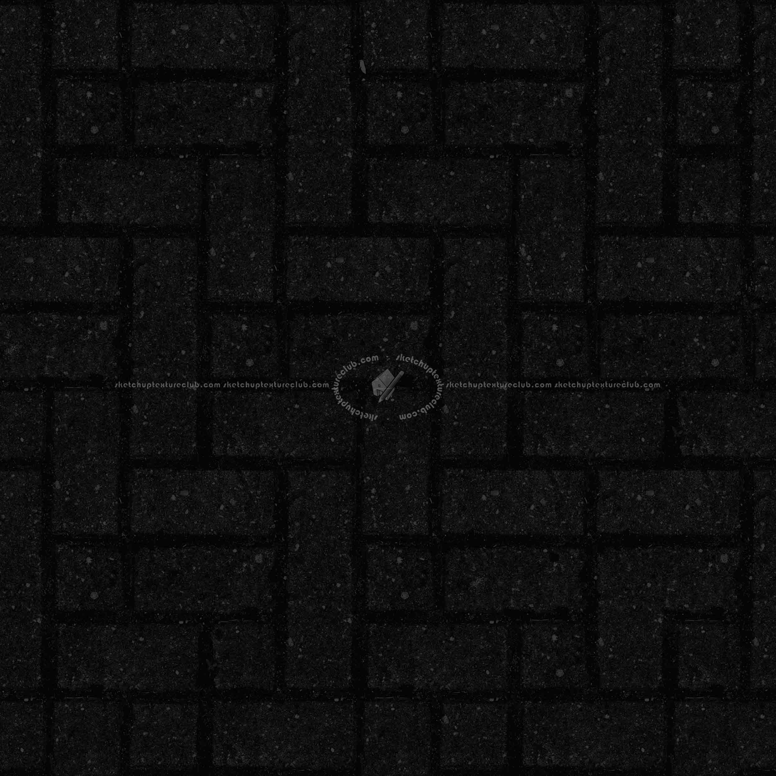 Textures   -   ARCHITECTURE   -   PAVING OUTDOOR   -   Parks Paving  - Concrete block park paving texture seamless 18836 - Specular