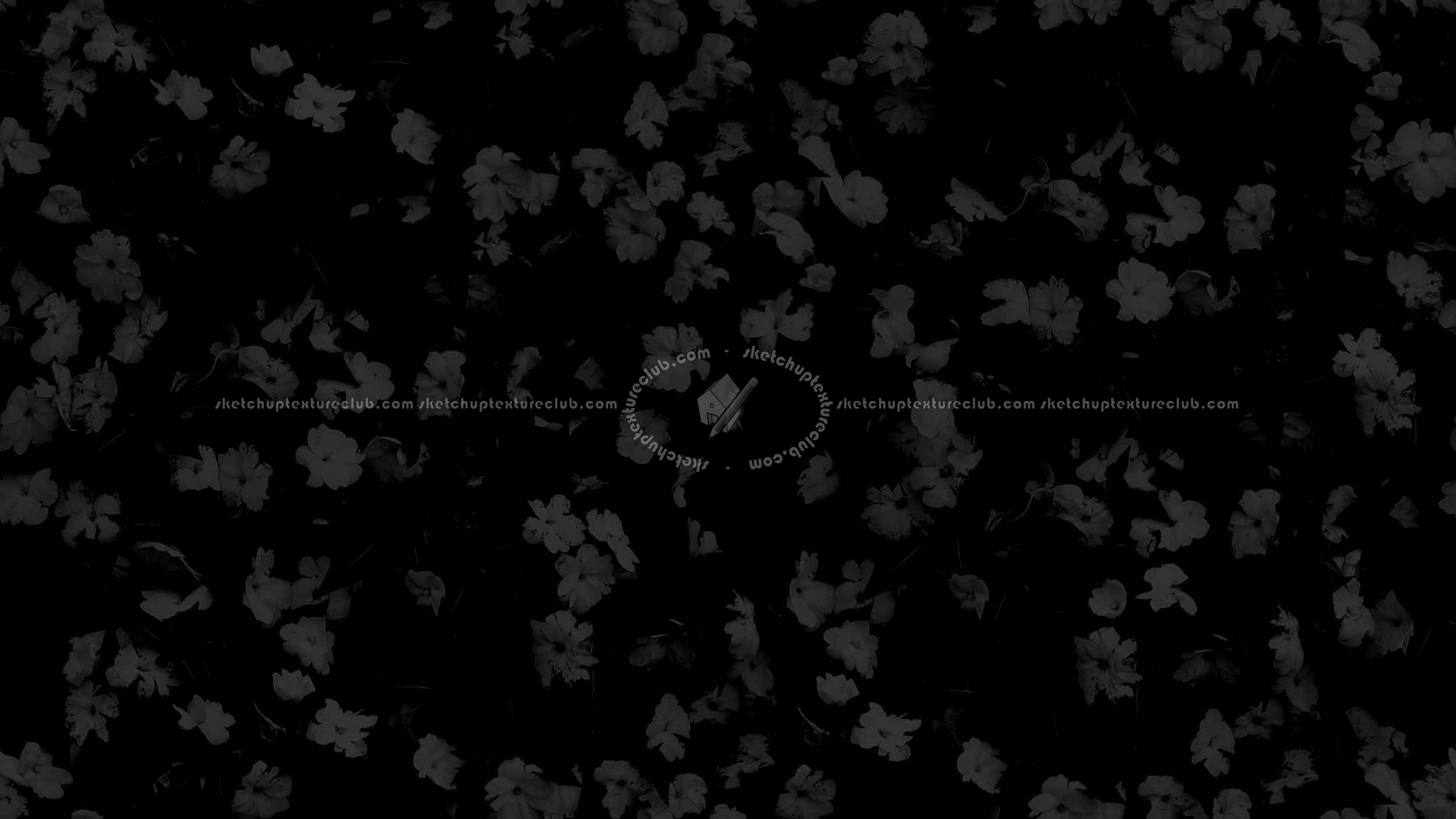 Textures - NATURE ELEMENTS - VEGETATION - Hedges - Flowered hedge texture seamless 20780 - Specular