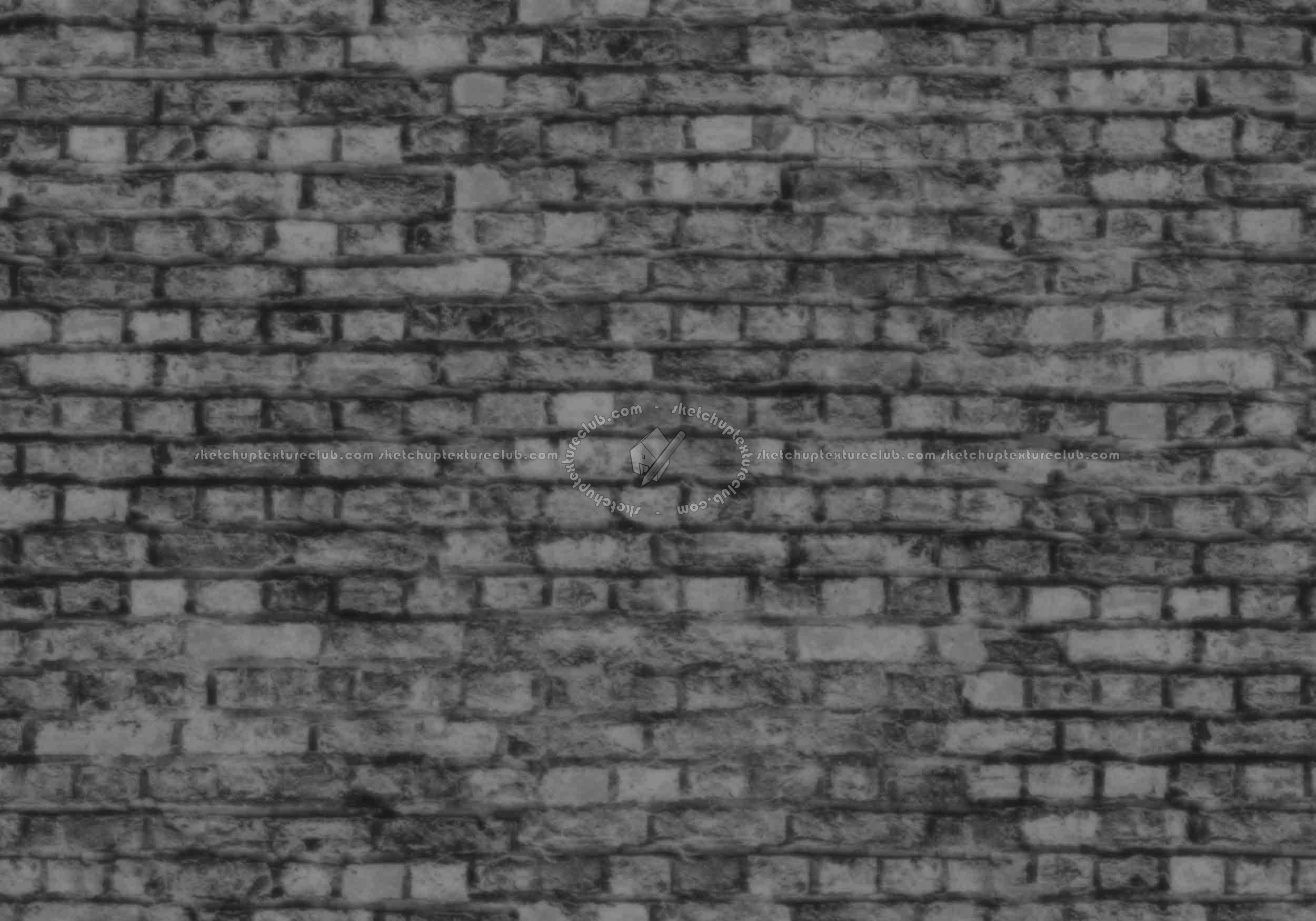 Textures   -   ARCHITECTURE   -   BRICKS   -   Old bricks  - Old bricks texture seamless 00417 - Displacement