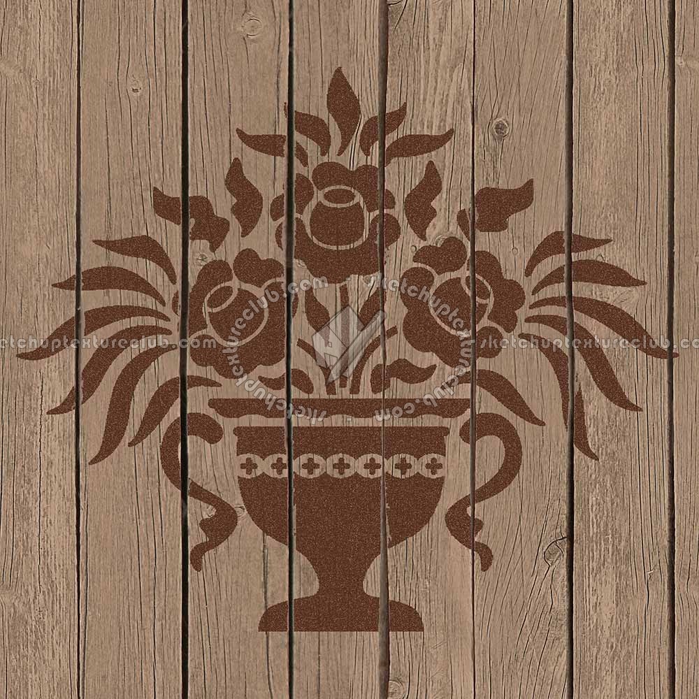 Textures   -   ARCHITECTURE   -   WOOD FLOORS   -   Decorated  - Parquet decorated stencil texture seamless 04707 (seamless)