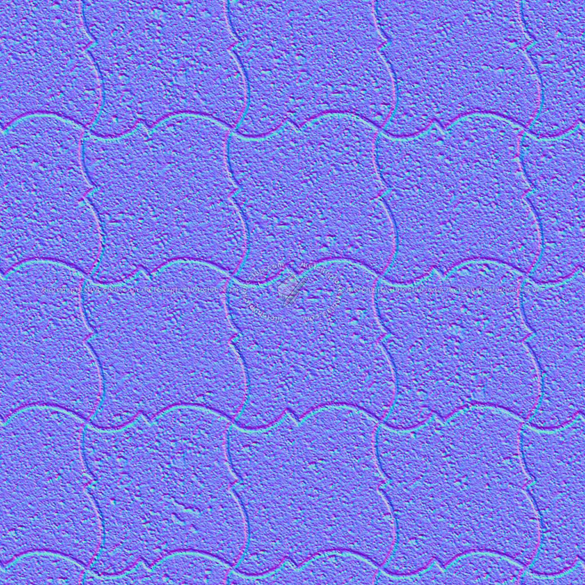 Textures   -   ARCHITECTURE   -   PAVING OUTDOOR   -   Pavers stone   -   Blocks mixed  - Pavers stone mixed size texture seamless 06169 - Normal