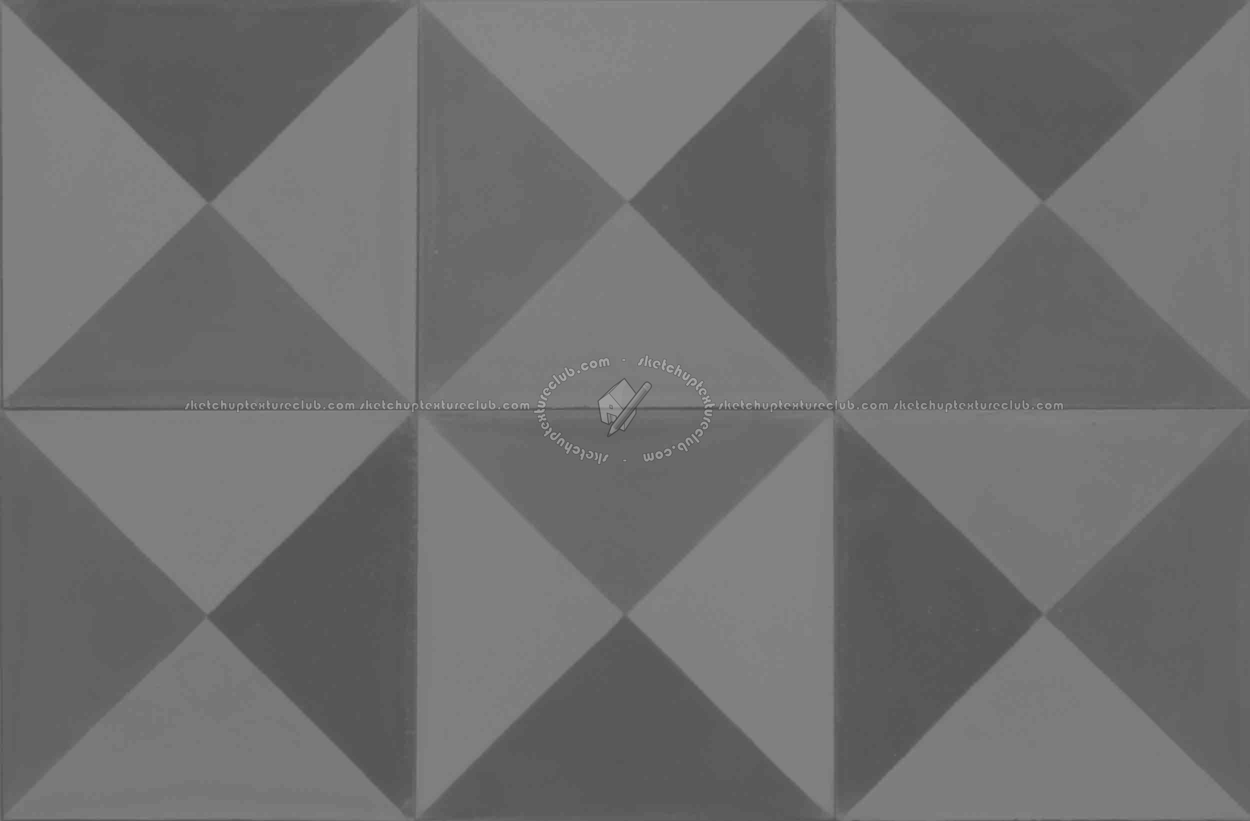 Textures   -   ARCHITECTURE   -   TILES INTERIOR   -   Cement - Encaustic   -   Cement  - Cement concrete tile texture seamless 13398 - Displacement