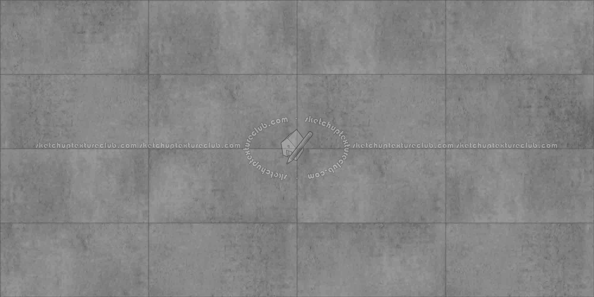 Textures   -   ARCHITECTURE   -   CONCRETE   -   Plates   -   Clean  - Concrete clean plates wall texture seamless 01706 - Displacement