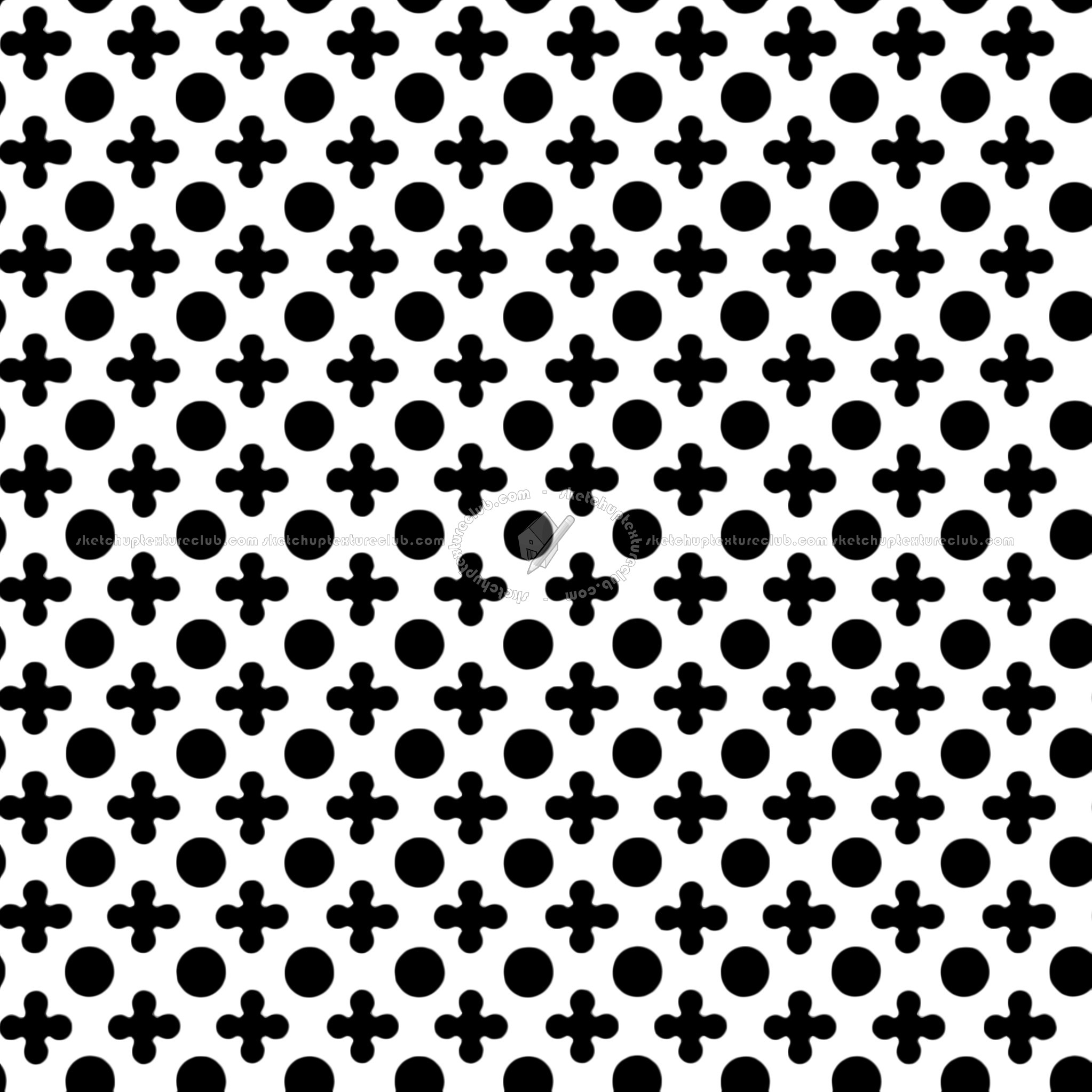 Textures   -   MATERIALS   -   METALS   -   Perforated  - Copper perforated metal texture seamless 10555 - Mask