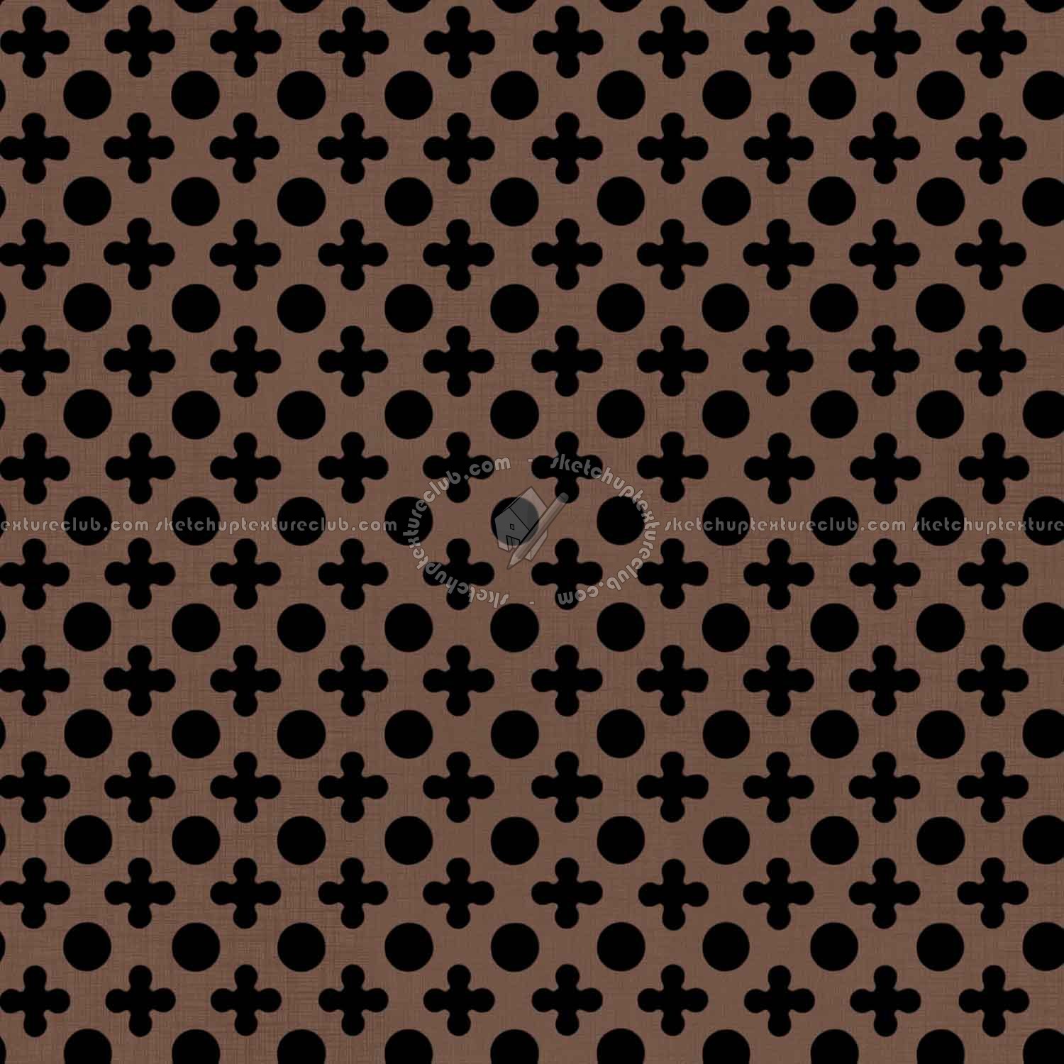 Textures   -   MATERIALS   -   METALS   -   Perforated  - Copper perforated metal texture seamless 10555 - Specular