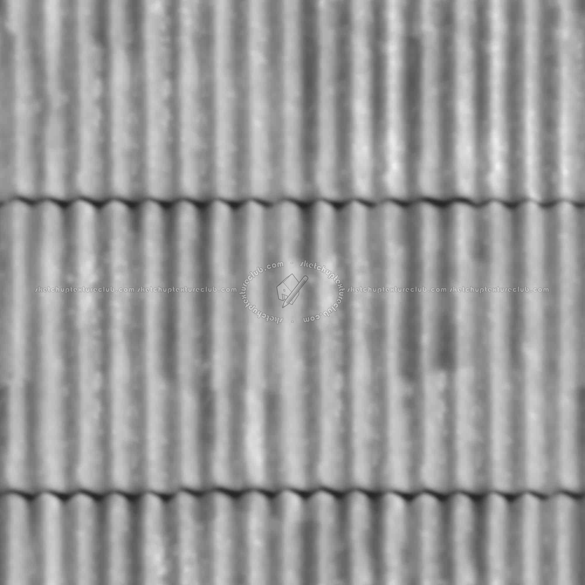 Textures   -   MATERIALS   -   METALS   -   Corrugated  - Dirty rusted corrugated metal texture seamless 10001 - Displacement
