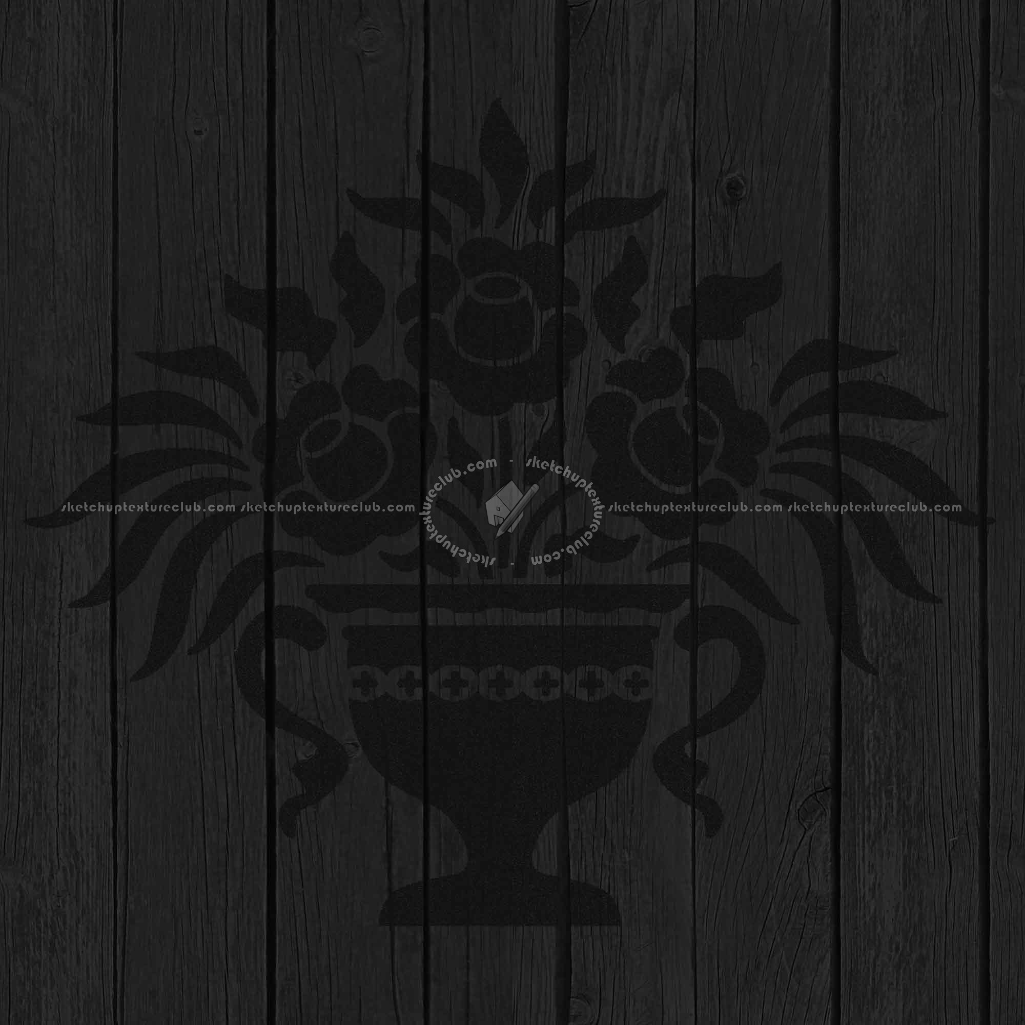 Textures   -   ARCHITECTURE   -   WOOD FLOORS   -   Decorated  - Parquet decorated stencil texture seamless 04708 - Specular