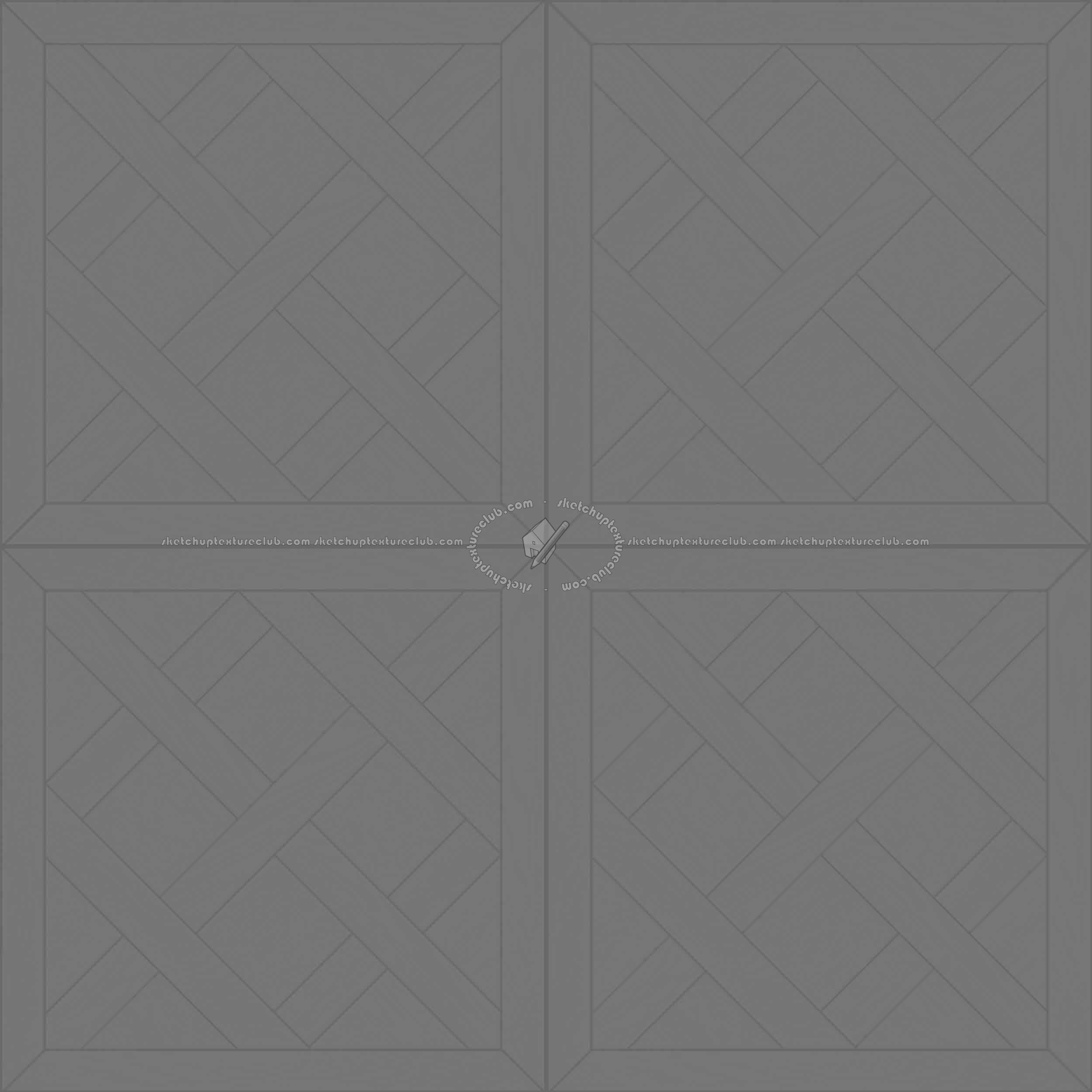 Textures   -   ARCHITECTURE   -   WOOD FLOORS   -   Geometric pattern  - Parquet geometric pattern texture seamless 04805 - Displacement