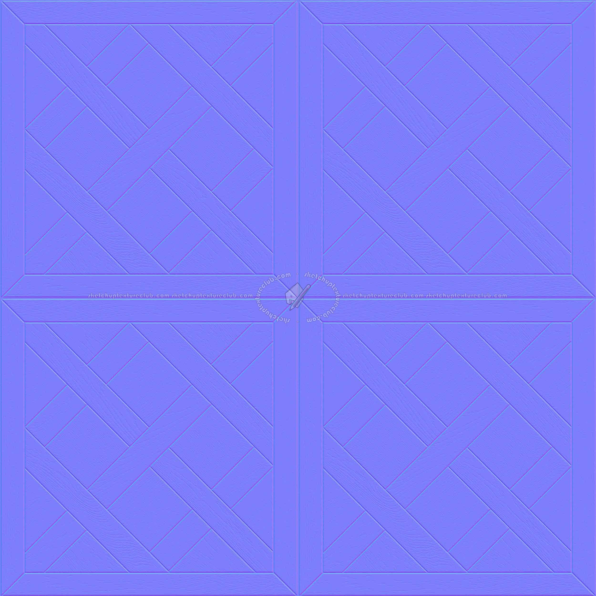 Textures   -   ARCHITECTURE   -   WOOD FLOORS   -   Geometric pattern  - Parquet geometric pattern texture seamless 04805 - Normal