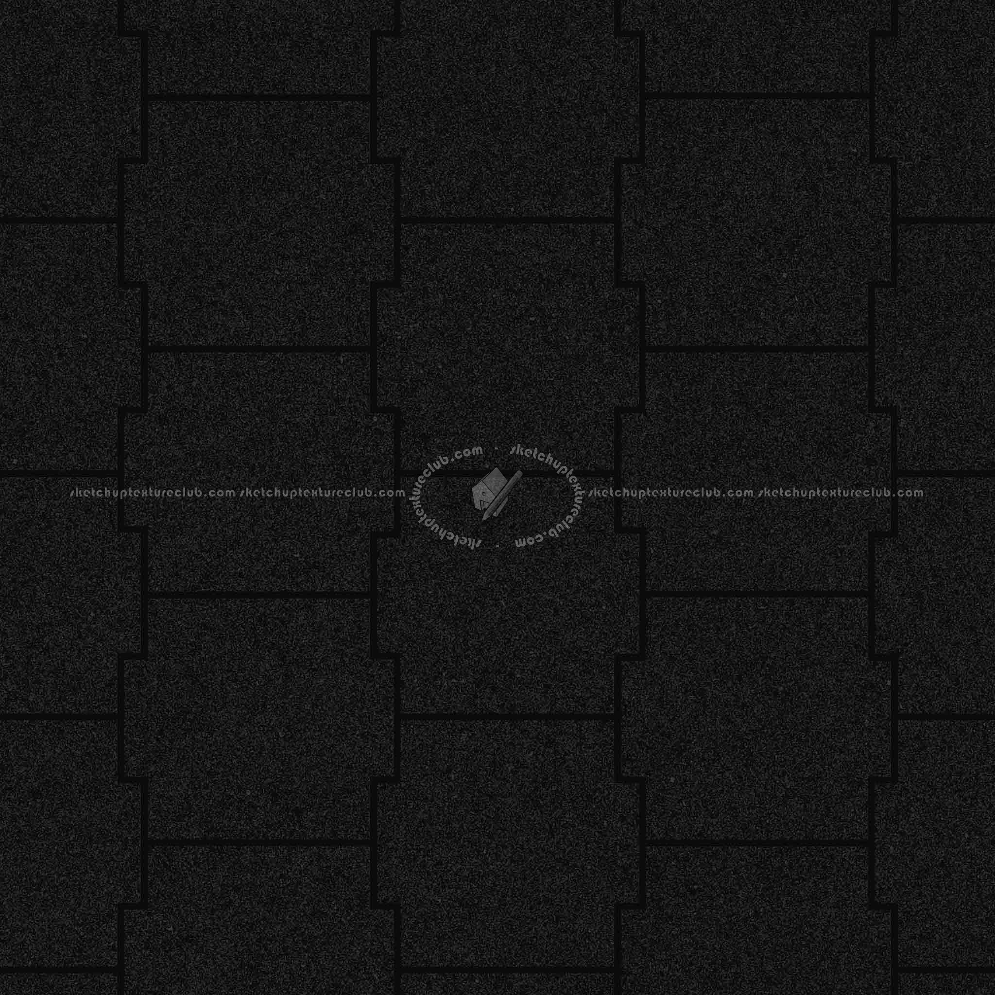 Textures   -   ARCHITECTURE   -   PAVING OUTDOOR   -   Pavers stone   -   Blocks mixed  - Pavers stone mixed size texture seamless 06170 - Specular