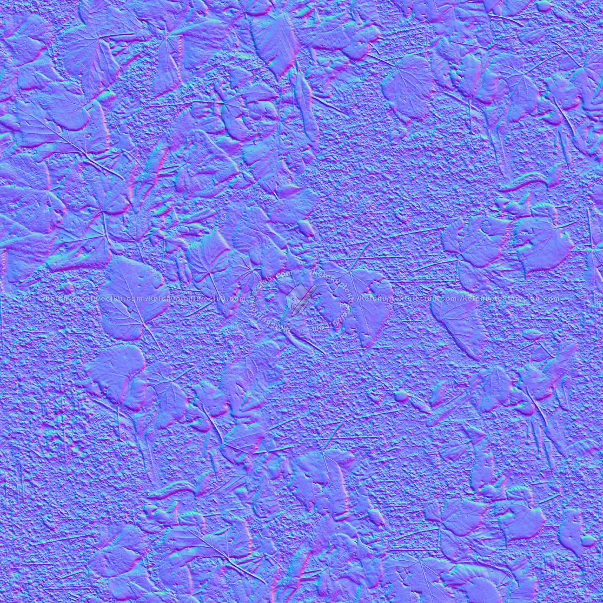 Textures   -   NATURE ELEMENTS   -   VEGETATION   -   Leaves dead  - Sidewalk with dead leaves texture seamless 20524 - Normal