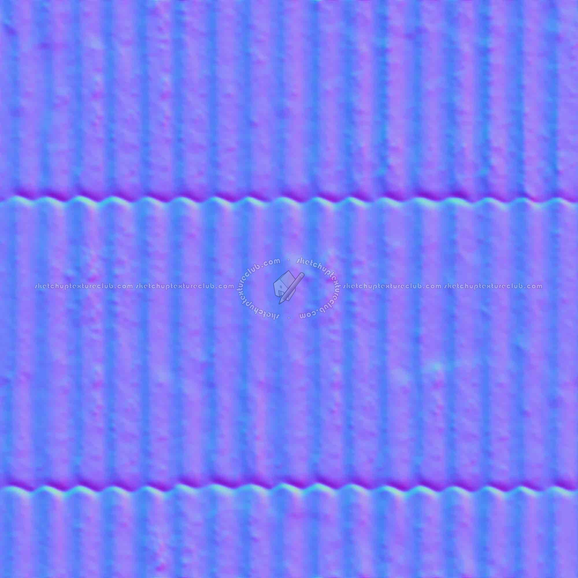 Textures   -   MATERIALS   -   METALS   -   Corrugated  - Dirty rusted corrugated metal texture seamless 10002 - Normal