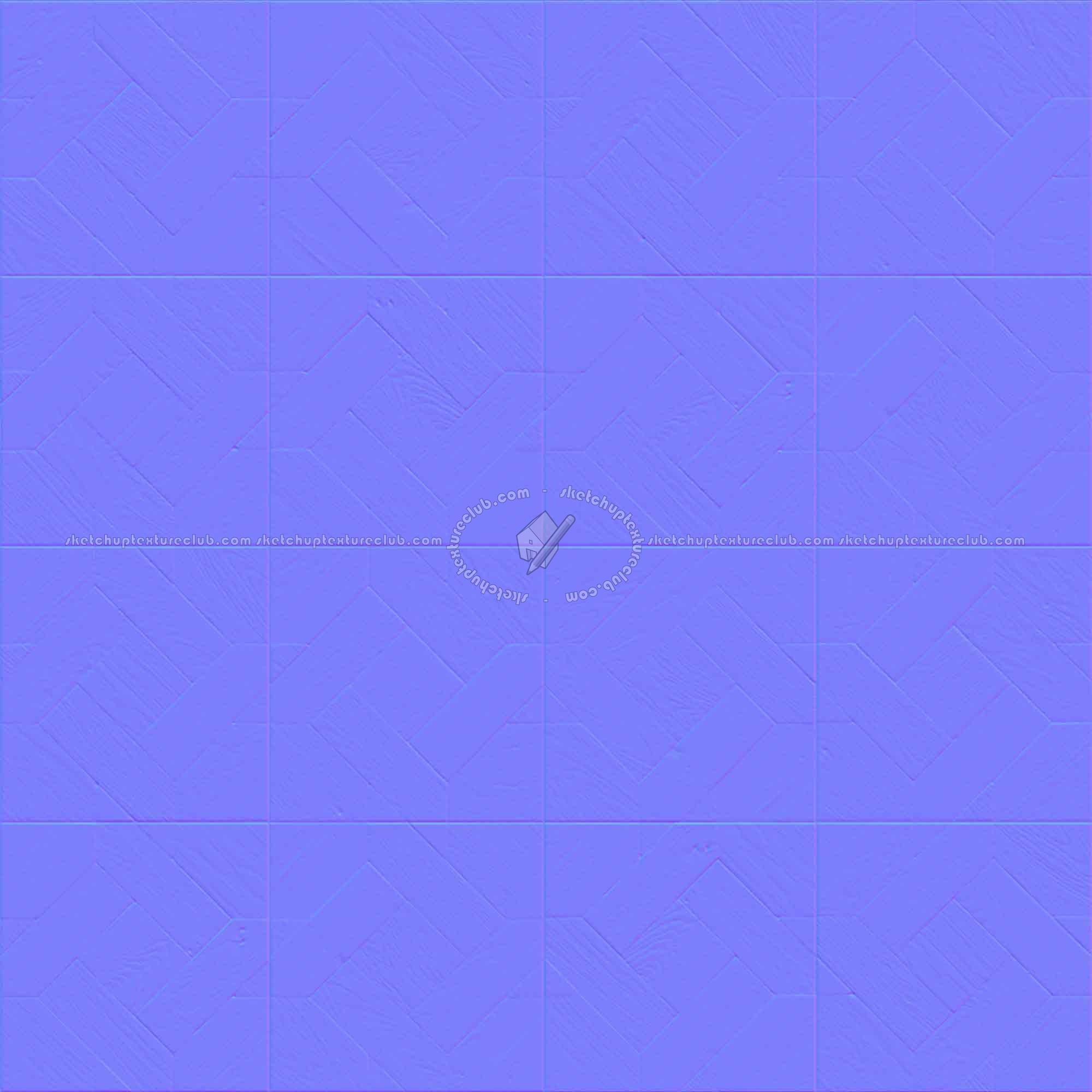 Textures   -   ARCHITECTURE   -   WOOD FLOORS   -   Geometric pattern  - Parquet geometric pattern texture seamless 04806 - Normal