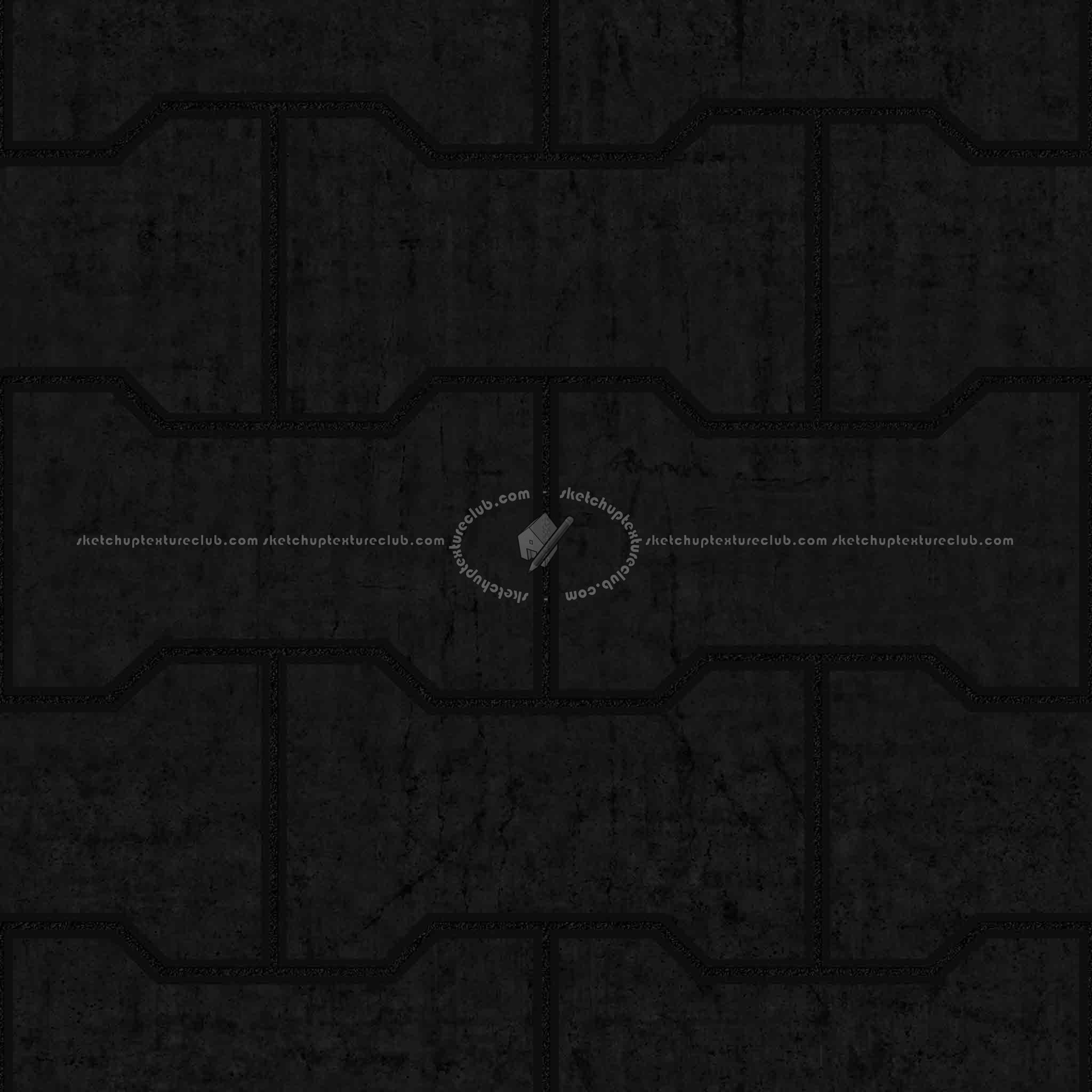 Textures   -   ARCHITECTURE   -   PAVING OUTDOOR   -   Concrete   -   Blocks regular  - Paving outdoor concrete regular block texture seamless 05709 - Specular