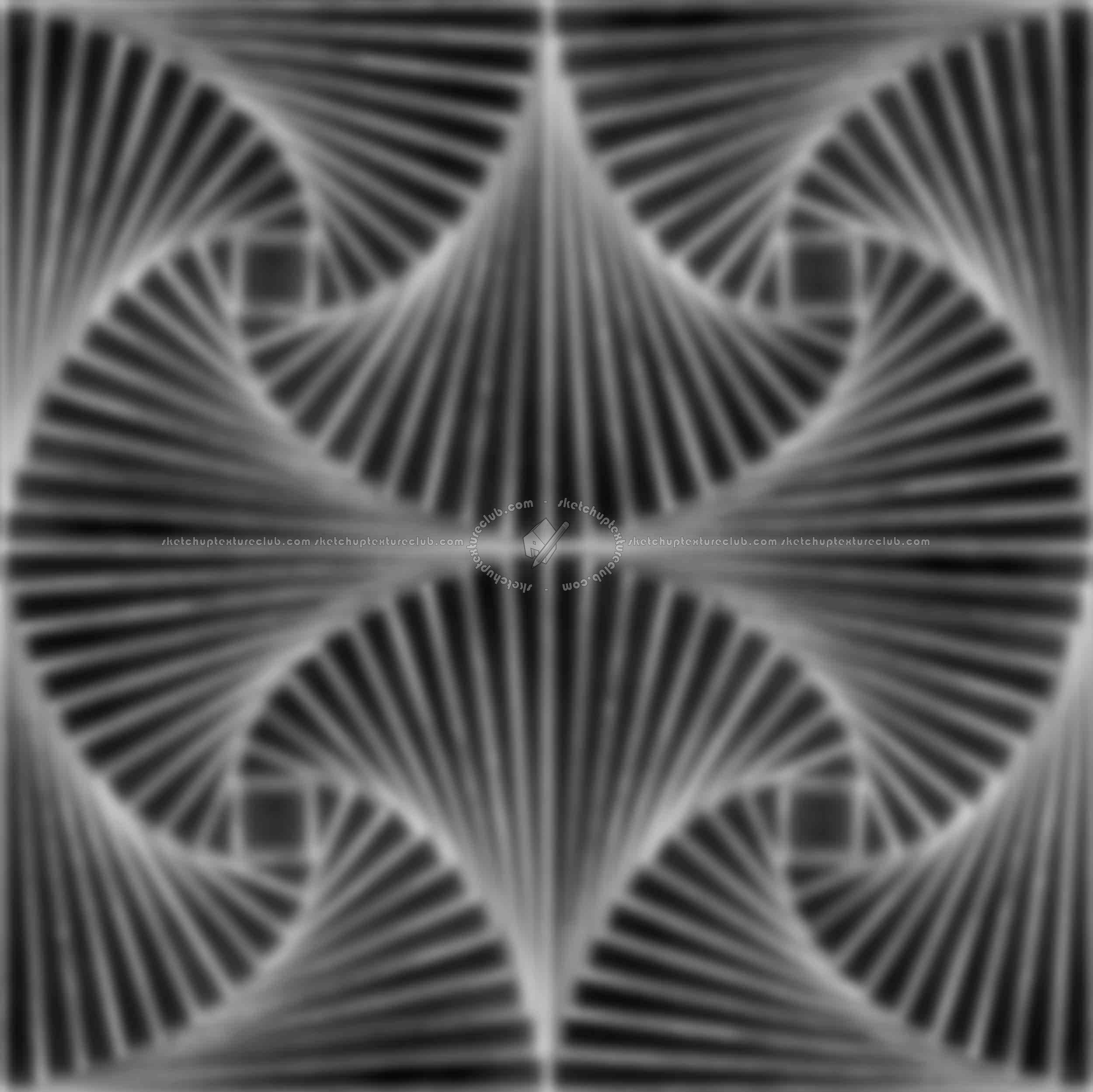 Textures - ARCHITECTURE - WOOD - Wood panels - Wooden 3d panel hand fan effect texture seamless 20877 - Displacement