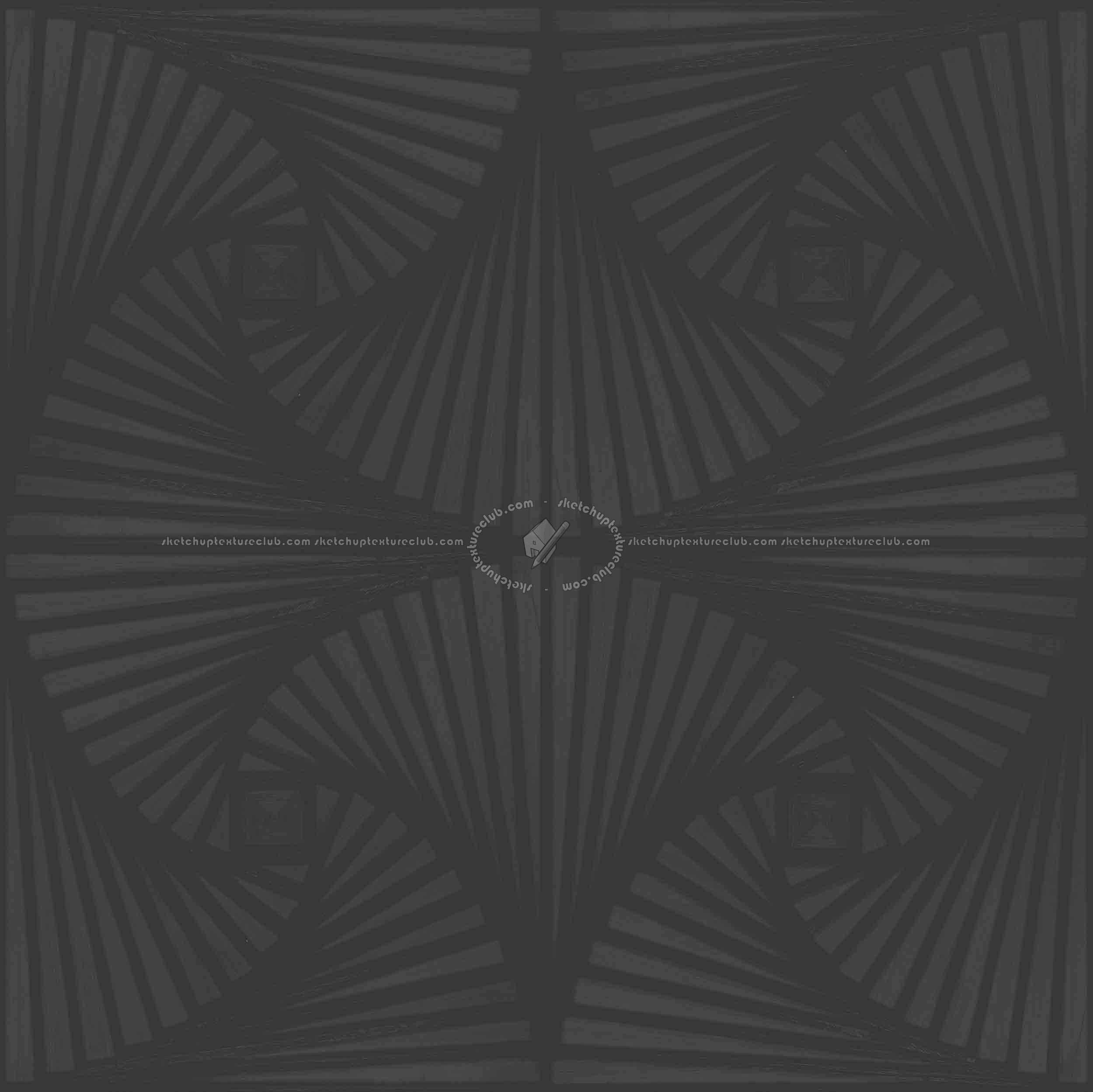 Textures - ARCHITECTURE - WOOD - Wood panels - Wooden 3d panel hand fan effect texture seamless 20877 - Specular