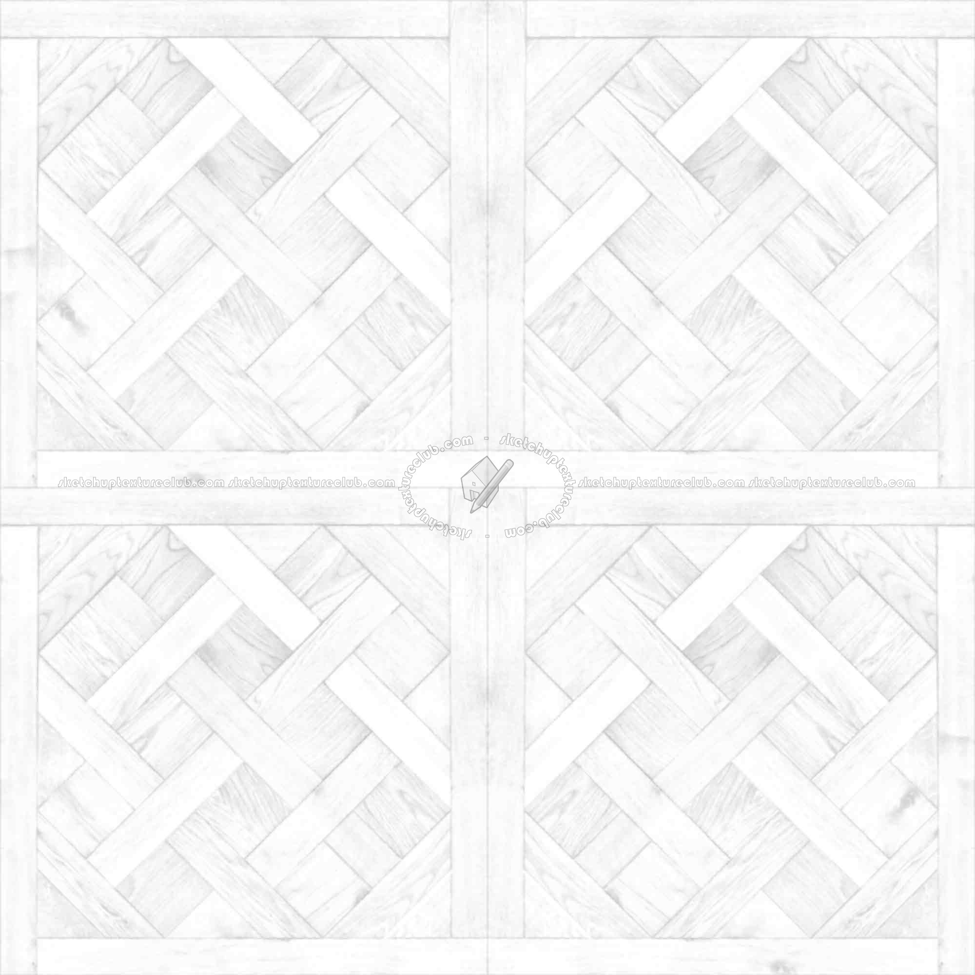Textures   -   ARCHITECTURE   -   WOOD FLOORS   -   Geometric pattern  - Parquet geometric pattern texture seamless 04807 - Ambient occlusion