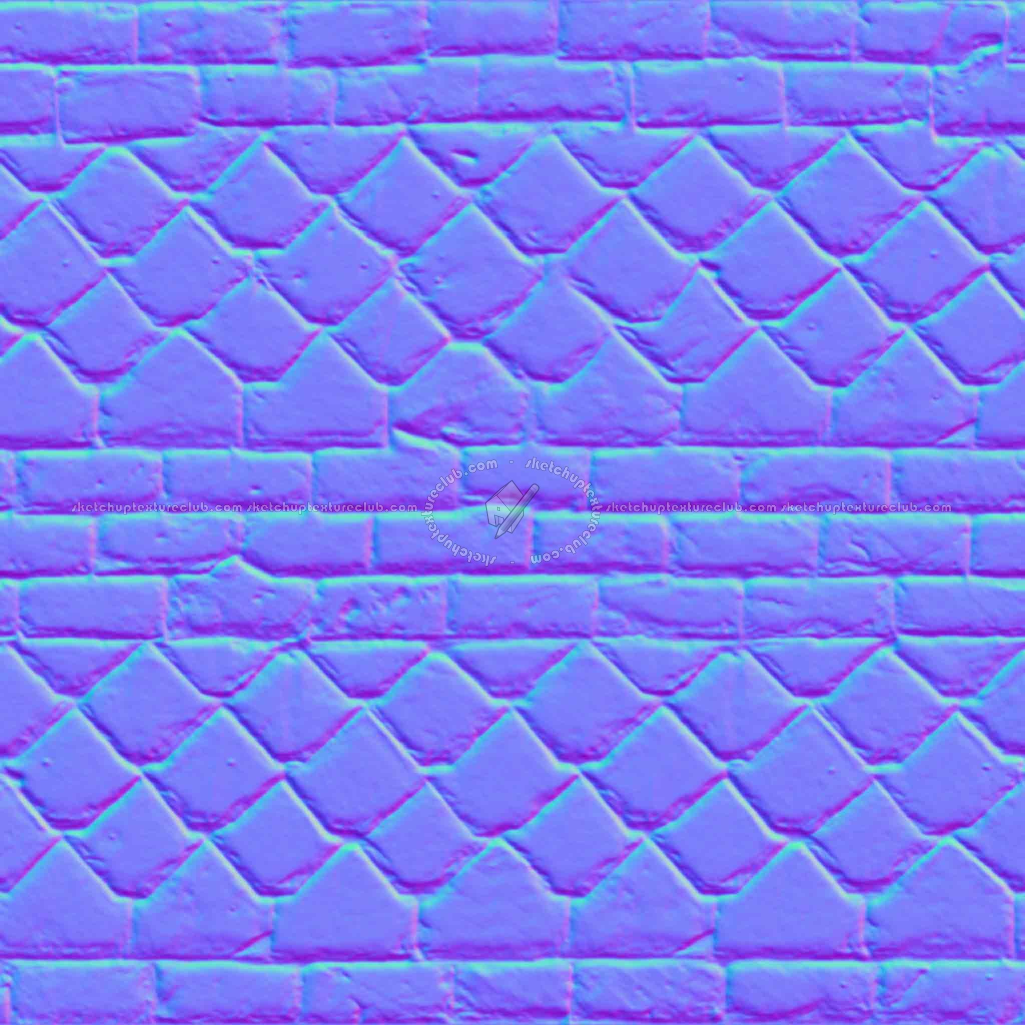 Textures   -   ARCHITECTURE   -   ROOFINGS   -   Slate roofs  - Slate roofing texture seamless 03980 - Normal