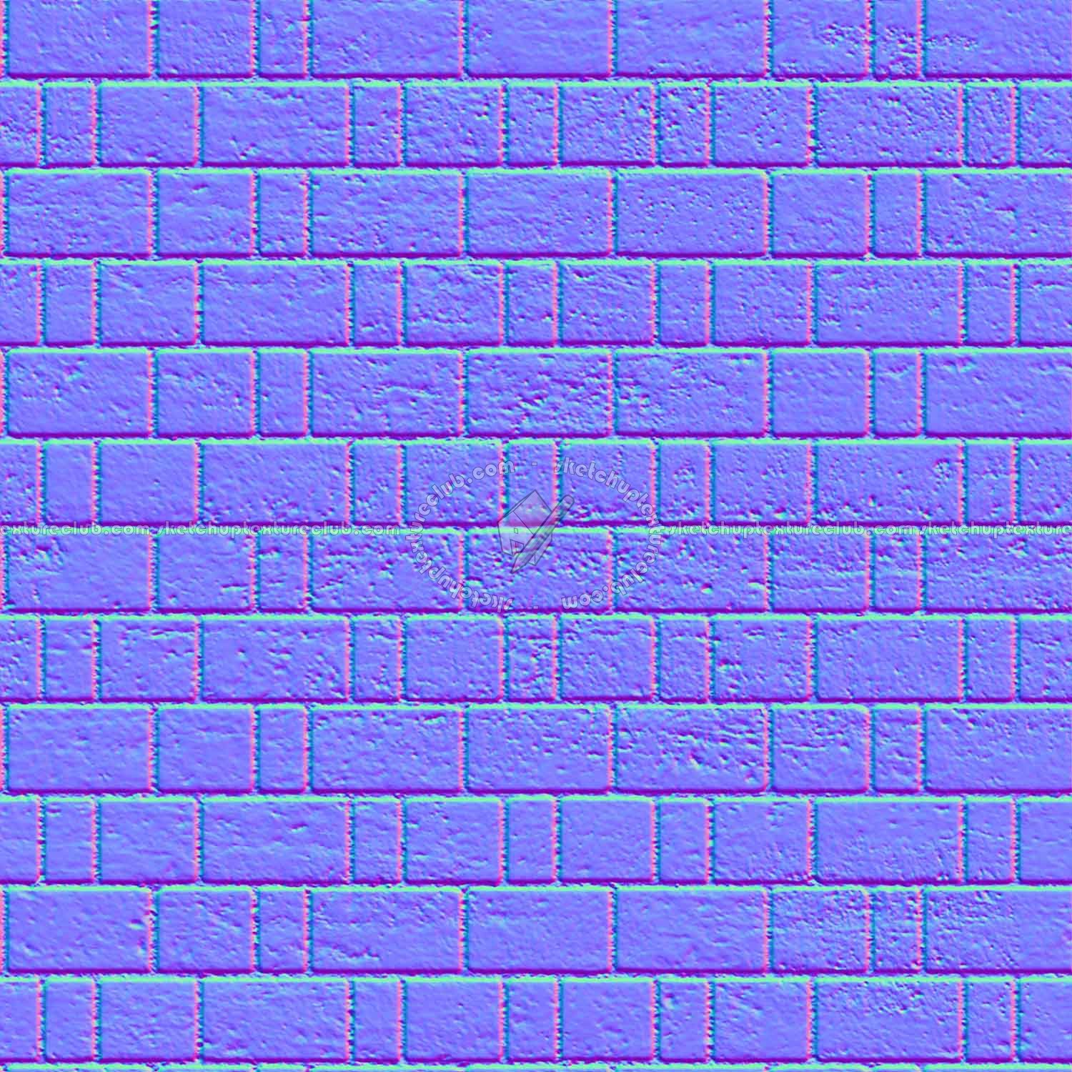 Textures   -   ARCHITECTURE   -   STONES WALLS   -   Stone blocks  - Wall stone with regular blocks texture seamless 08377 - Normal