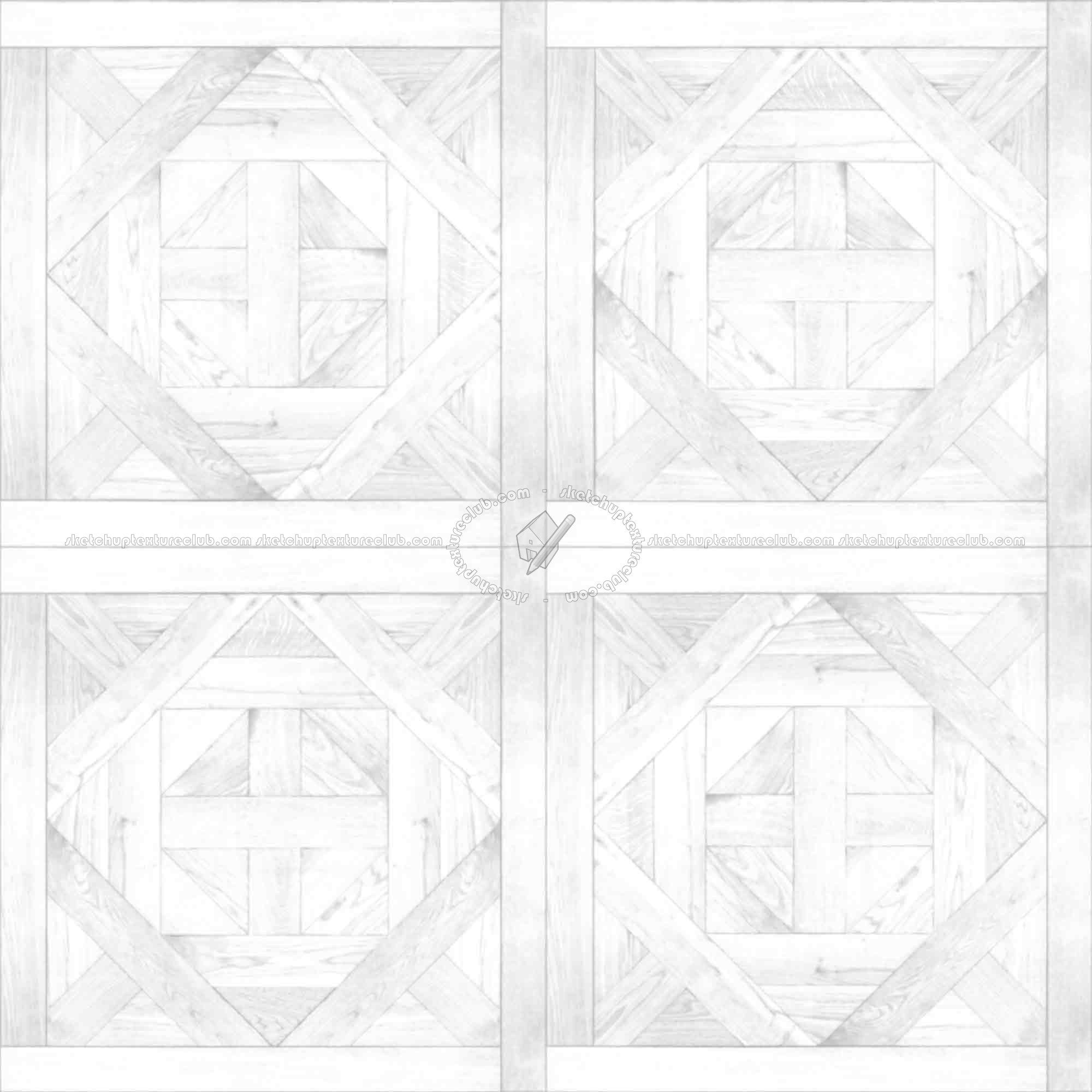 Textures   -   ARCHITECTURE   -   WOOD FLOORS   -   Geometric pattern  - Parquet geometric pattern texture seamless 04808 - Ambient occlusion