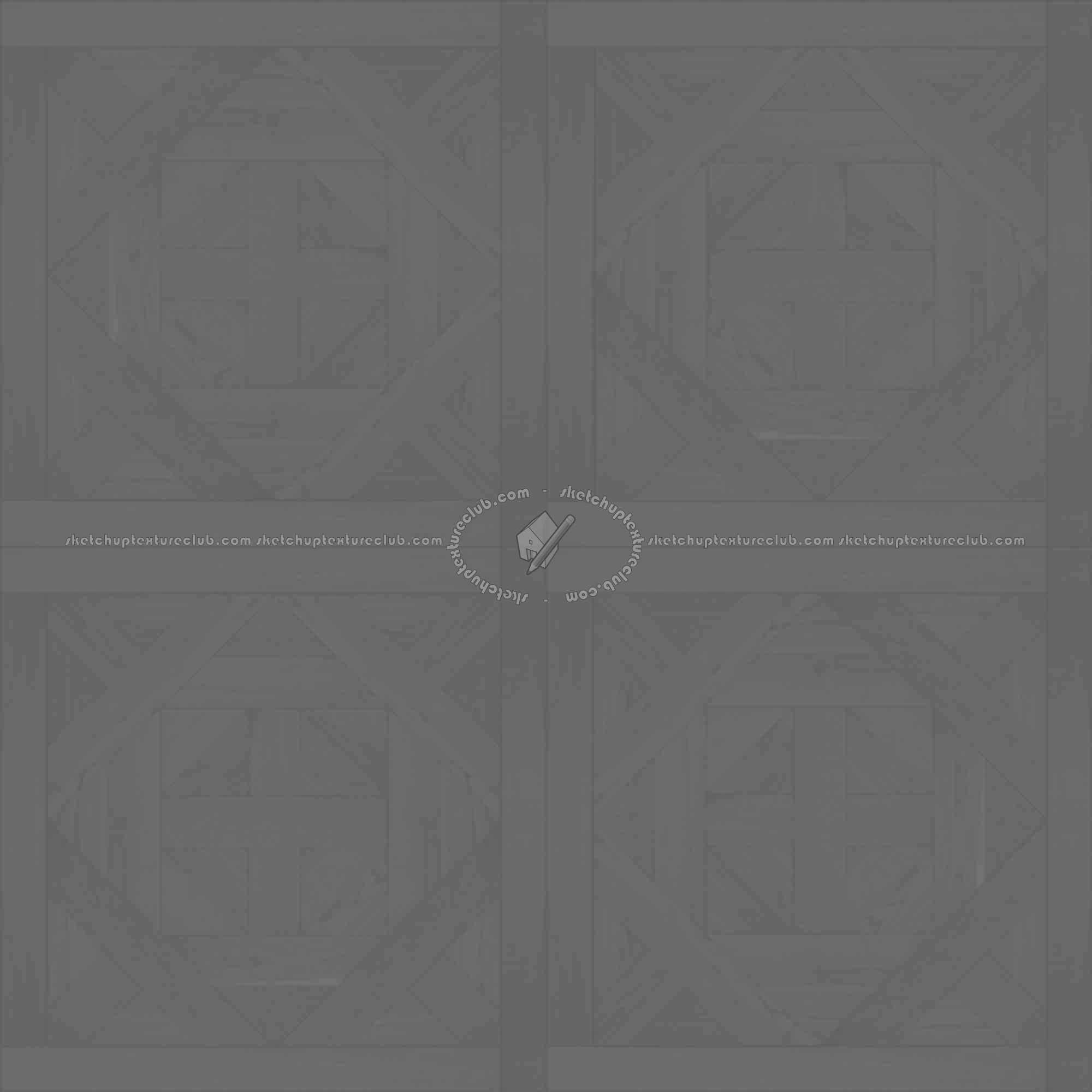 Textures   -   ARCHITECTURE   -   WOOD FLOORS   -   Geometric pattern  - Parquet geometric pattern texture seamless 04808 - Displacement