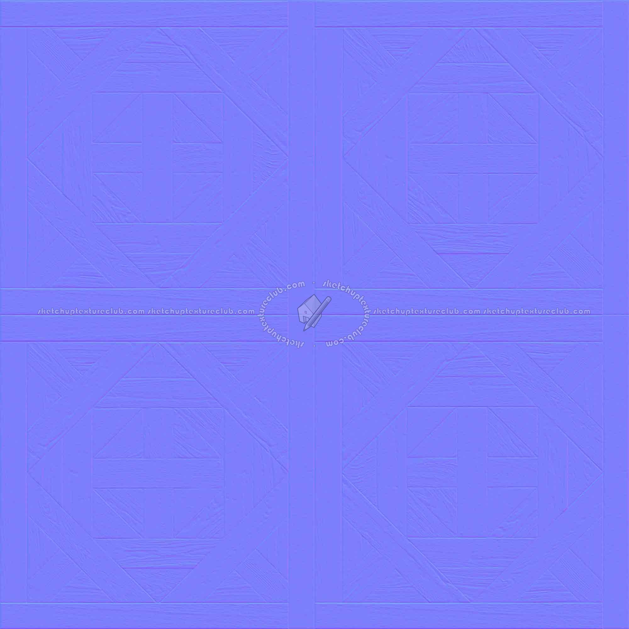 Textures   -   ARCHITECTURE   -   WOOD FLOORS   -   Geometric pattern  - Parquet geometric pattern texture seamless 04808 - Normal