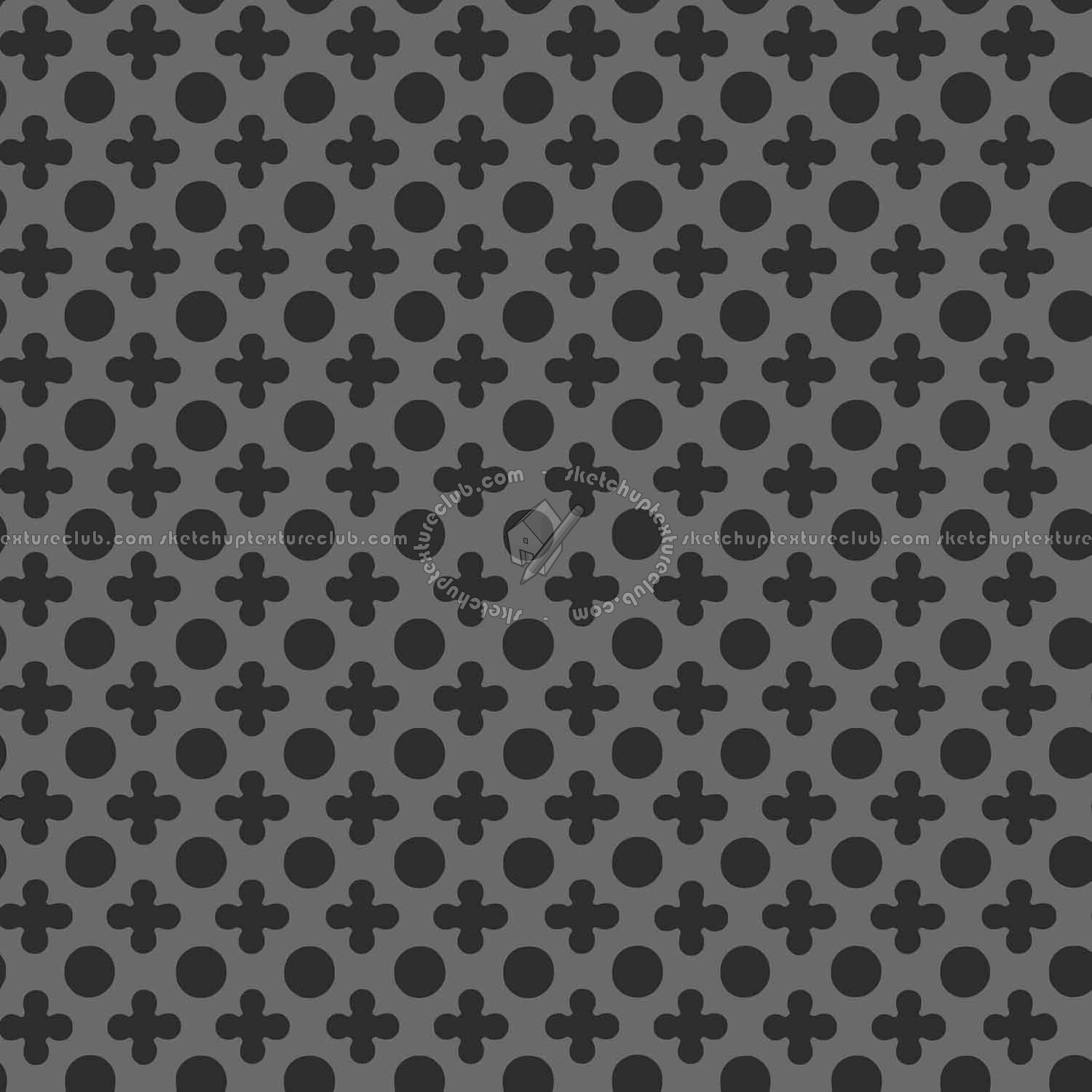 Textures   -   MATERIALS   -   METALS   -   Perforated  - Yellow perforated metal texture seamless 10558 - Displacement