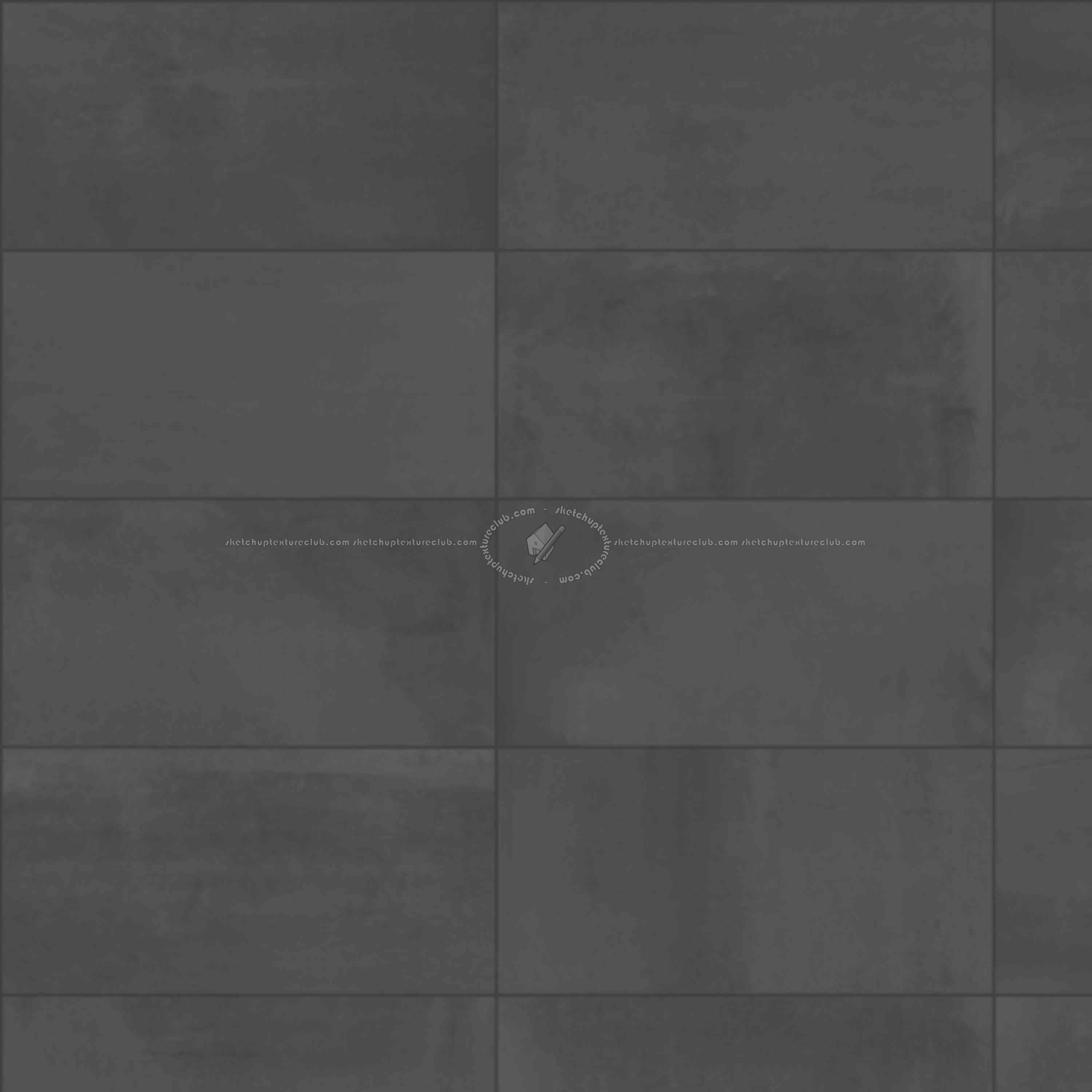 Textures - ARCHITECTURE - TILES INTERIOR - Design Industry - Concrete wall tile texture seamless 21250 - Displacement