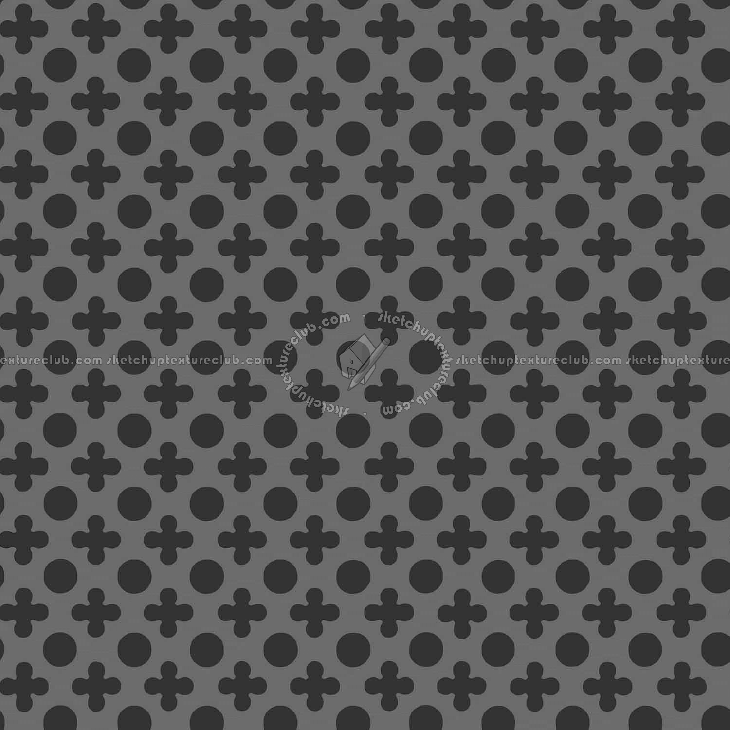 Textures   -   MATERIALS   -   METALS   -   Perforated  - Orange perforated metal texture seamless 10559 - Displacement