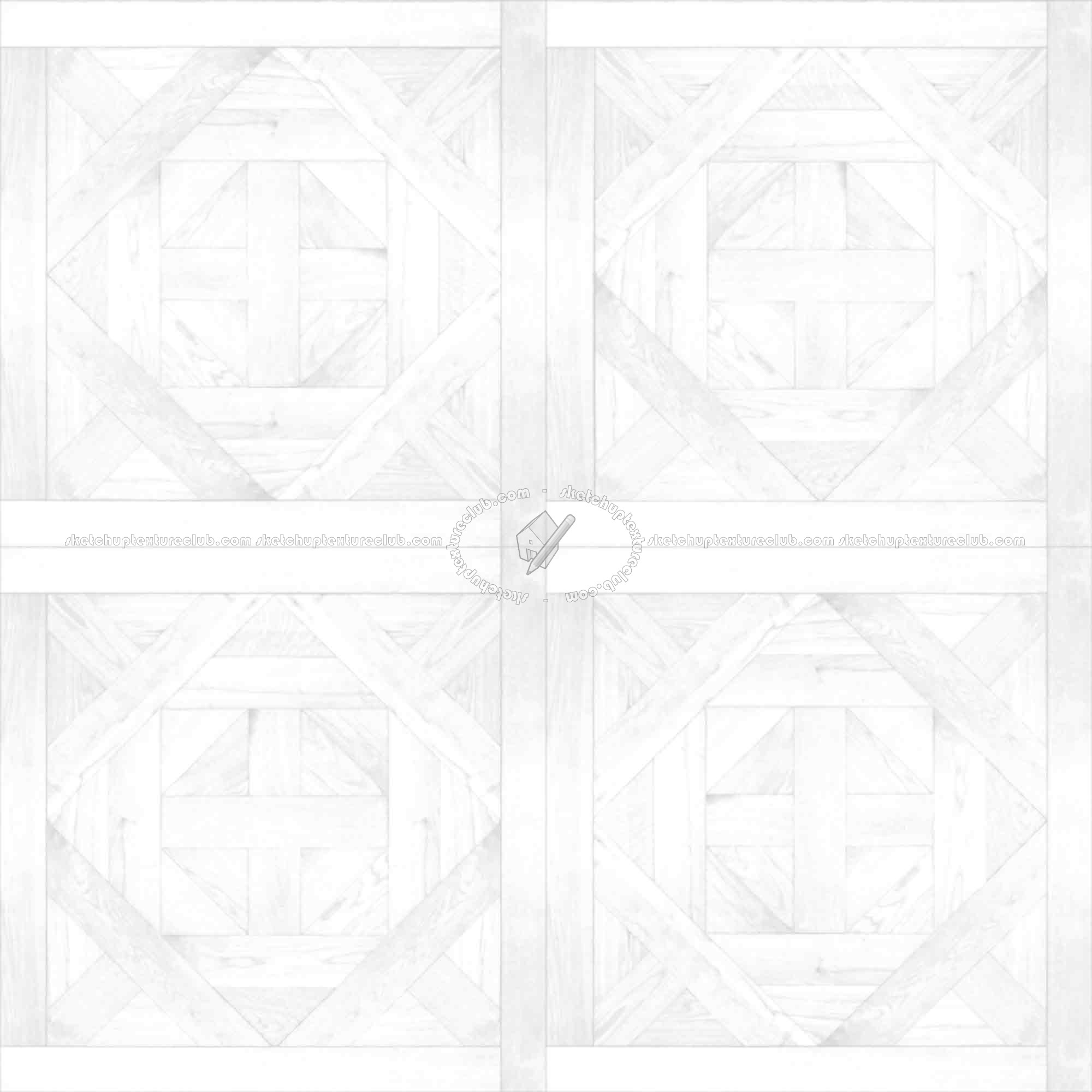 Textures   -   ARCHITECTURE   -   WOOD FLOORS   -   Geometric pattern  - Parquet geometric pattern texture seamless 04809 - Ambient occlusion