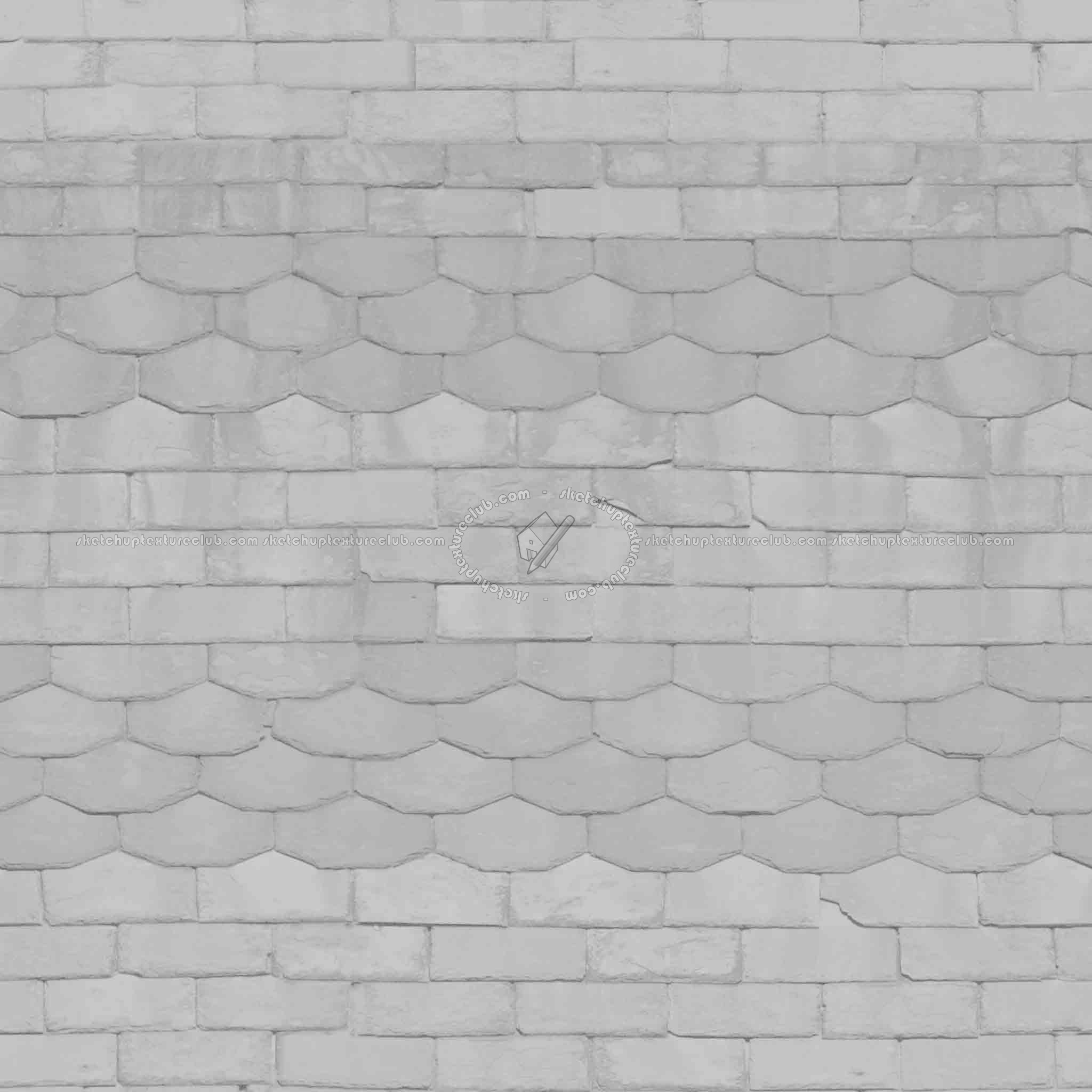 Textures   -   ARCHITECTURE   -   ROOFINGS   -   Slate roofs  - Slate roofing texture seamless 03982 - Bump