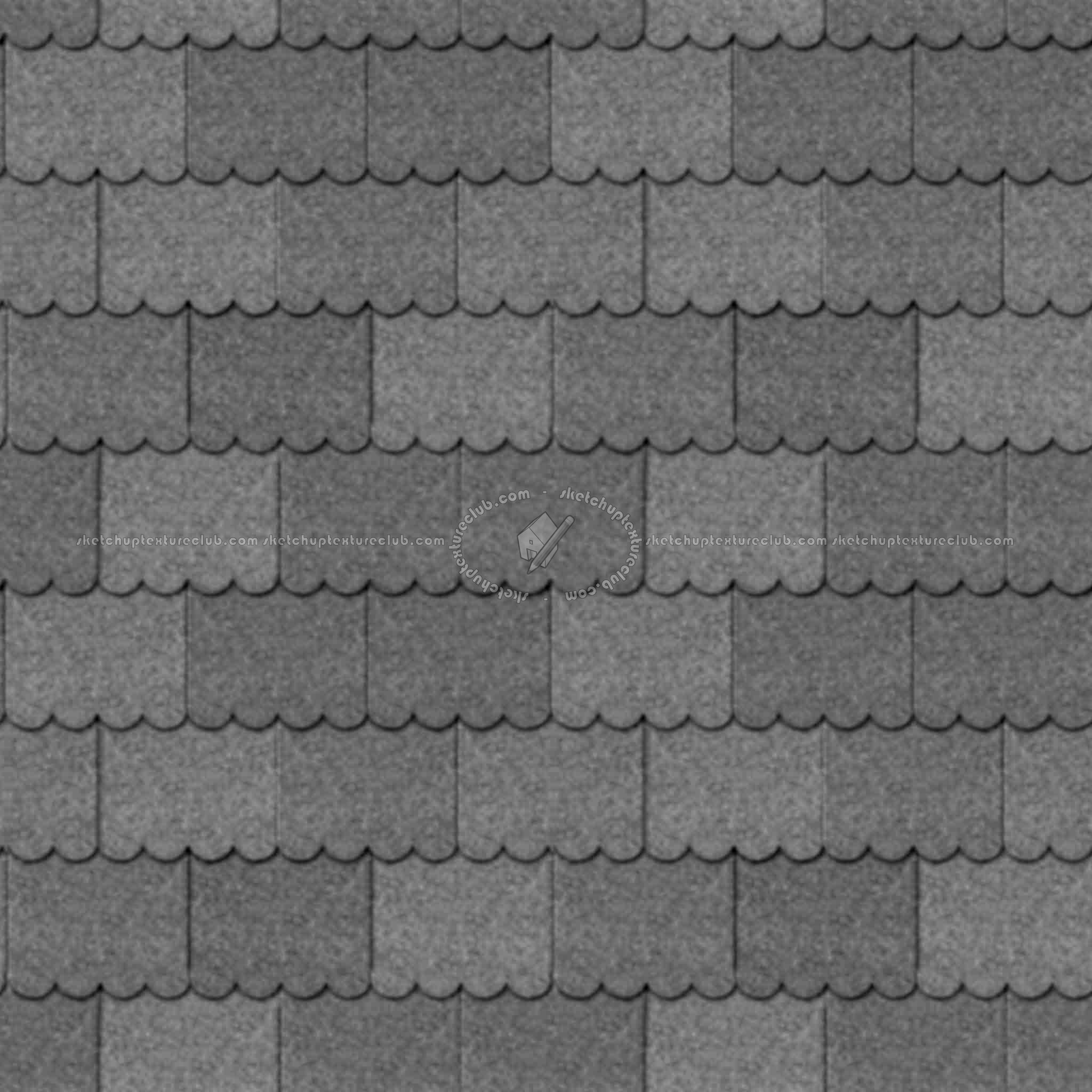 Textures   -   ARCHITECTURE   -   ROOFINGS   -   Asphalt roofs  - Asphalt shingle roofing texture seamless 03338 - Displacement