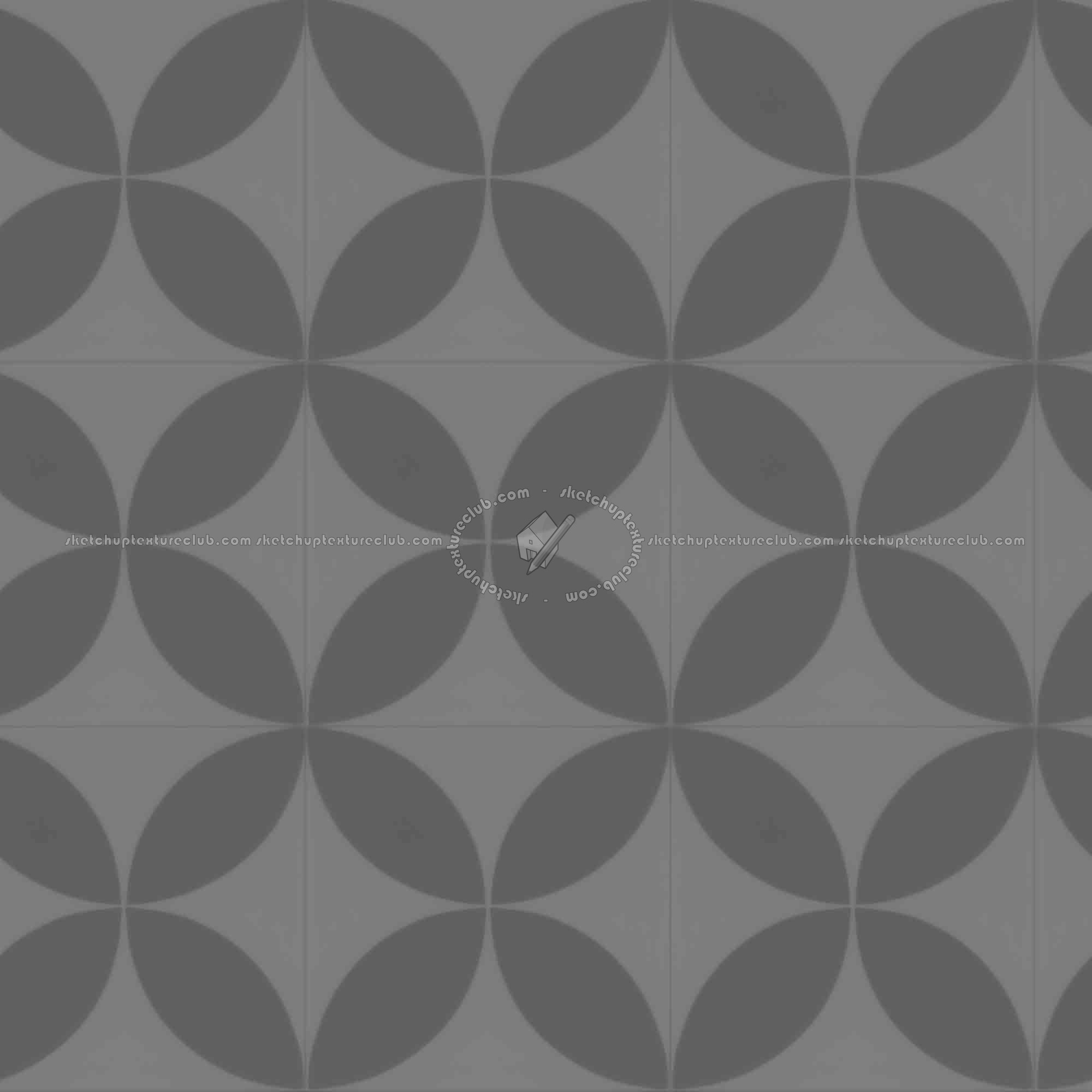 Textures   -   ARCHITECTURE   -   TILES INTERIOR   -   Cement - Encaustic   -   Cement  - Cement concrete tile texture seamless 16827 - Displacement