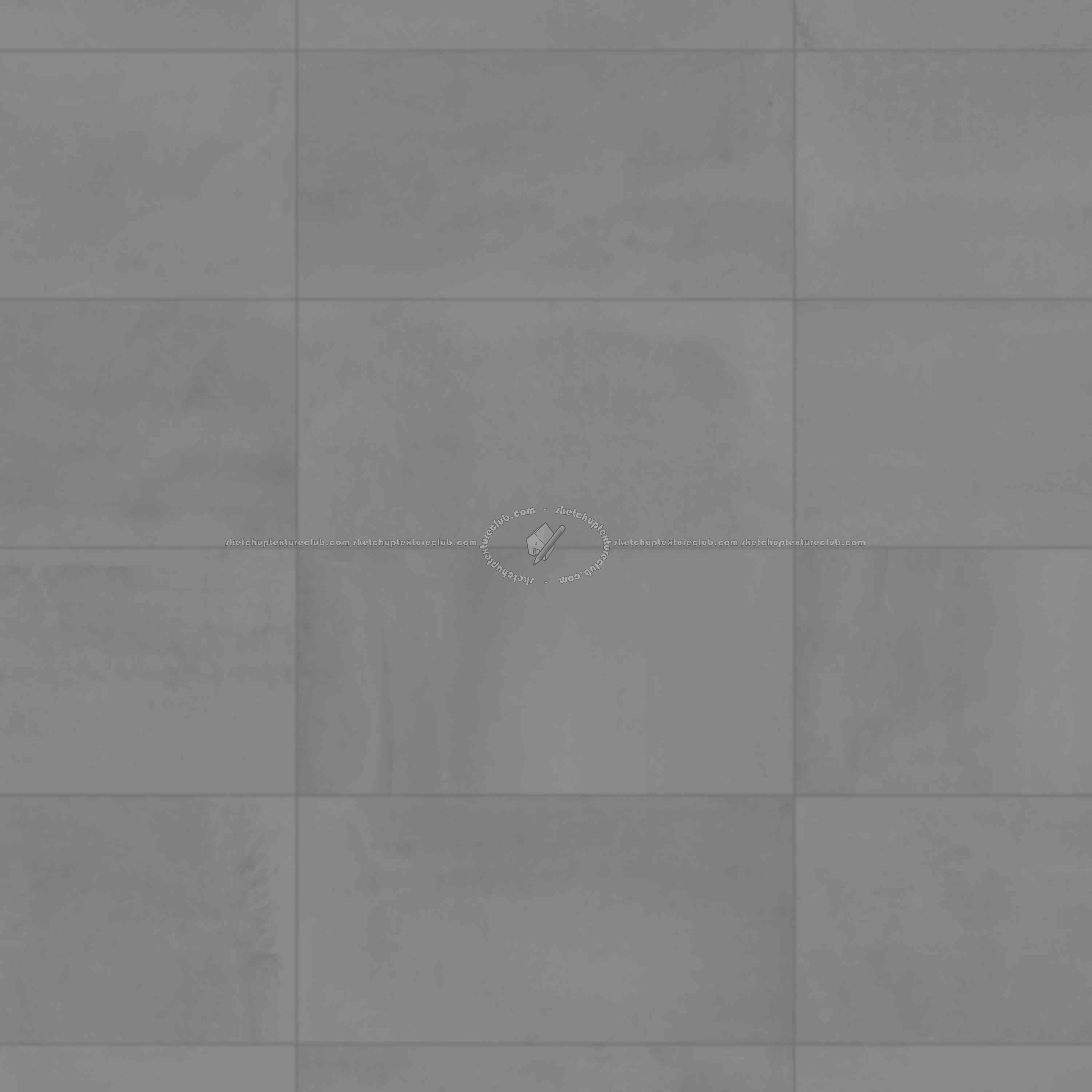 Textures - ARCHITECTURE - TILES INTERIOR - Design Industry - Concrete wall tile texture seamless 21251 - Displacement