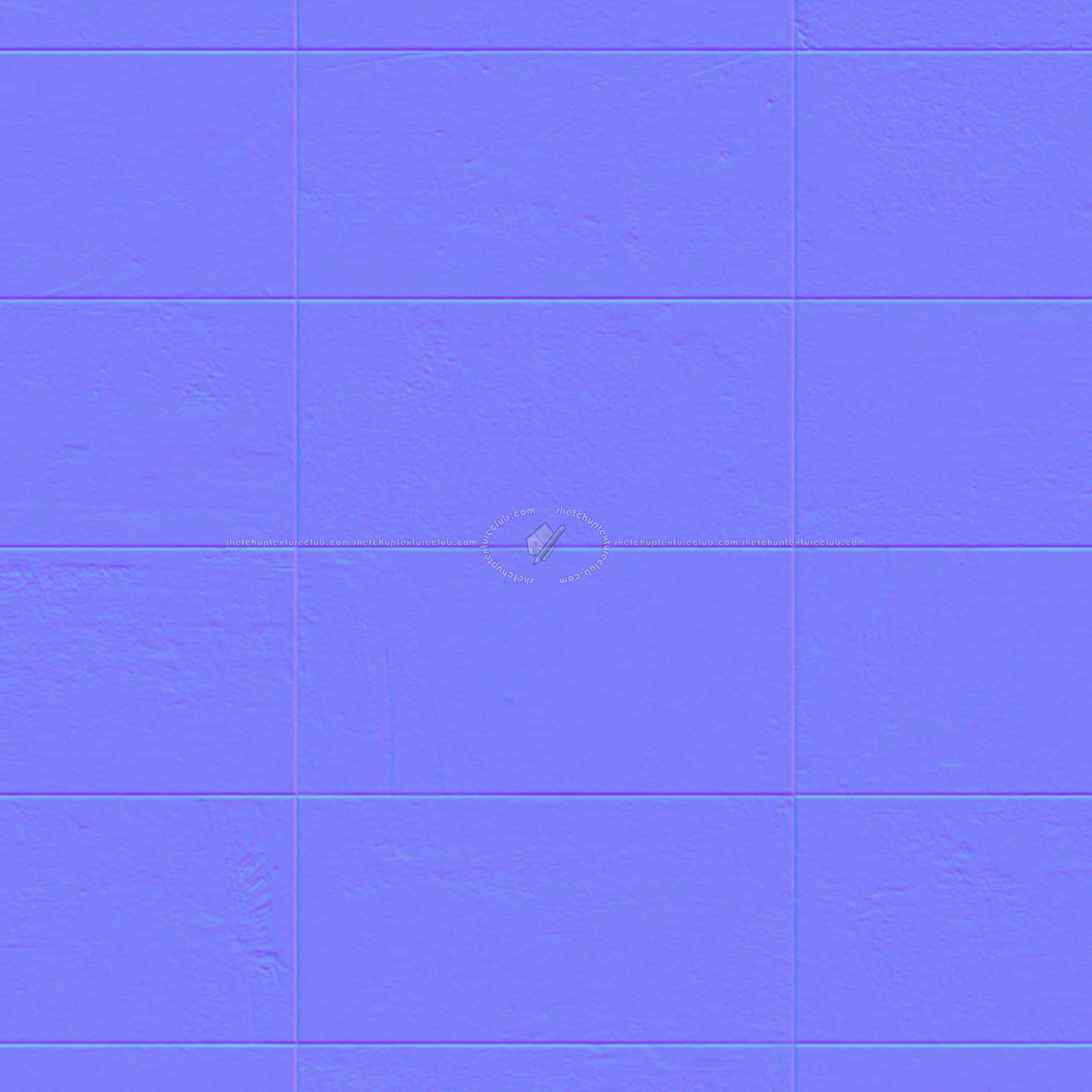 Textures - ARCHITECTURE - TILES INTERIOR - Design Industry - Concrete wall tile texture seamless 21251 - Normal