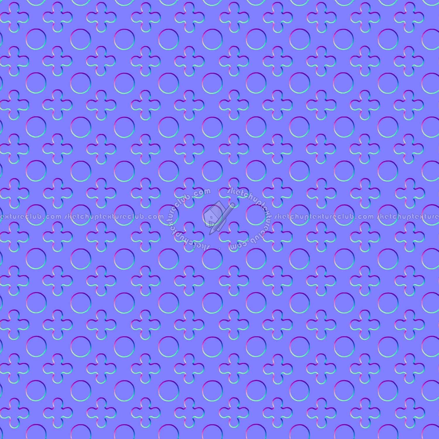 Textures   -   MATERIALS   -   METALS   -   Perforated  - Green perforated metal texture seamless 10560 - Normal