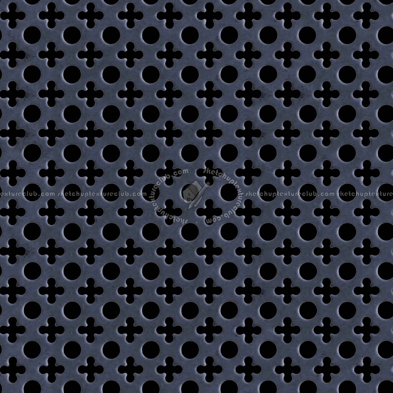 Textures   -   MATERIALS   -   METALS   -   Perforated  - Green perforated metal texture seamless 10560 - Specular