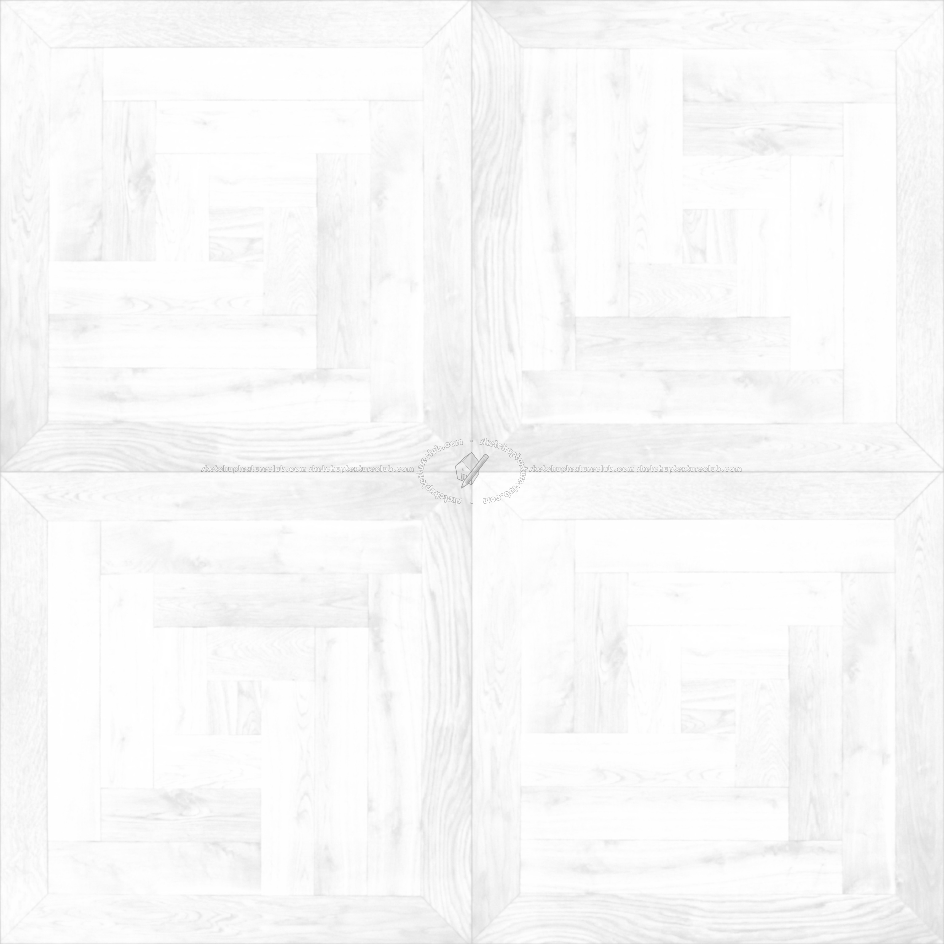 Textures   -   ARCHITECTURE   -   WOOD FLOORS   -   Geometric pattern  - Parquet geometric pattern texture seamless 04810 - Ambient occlusion