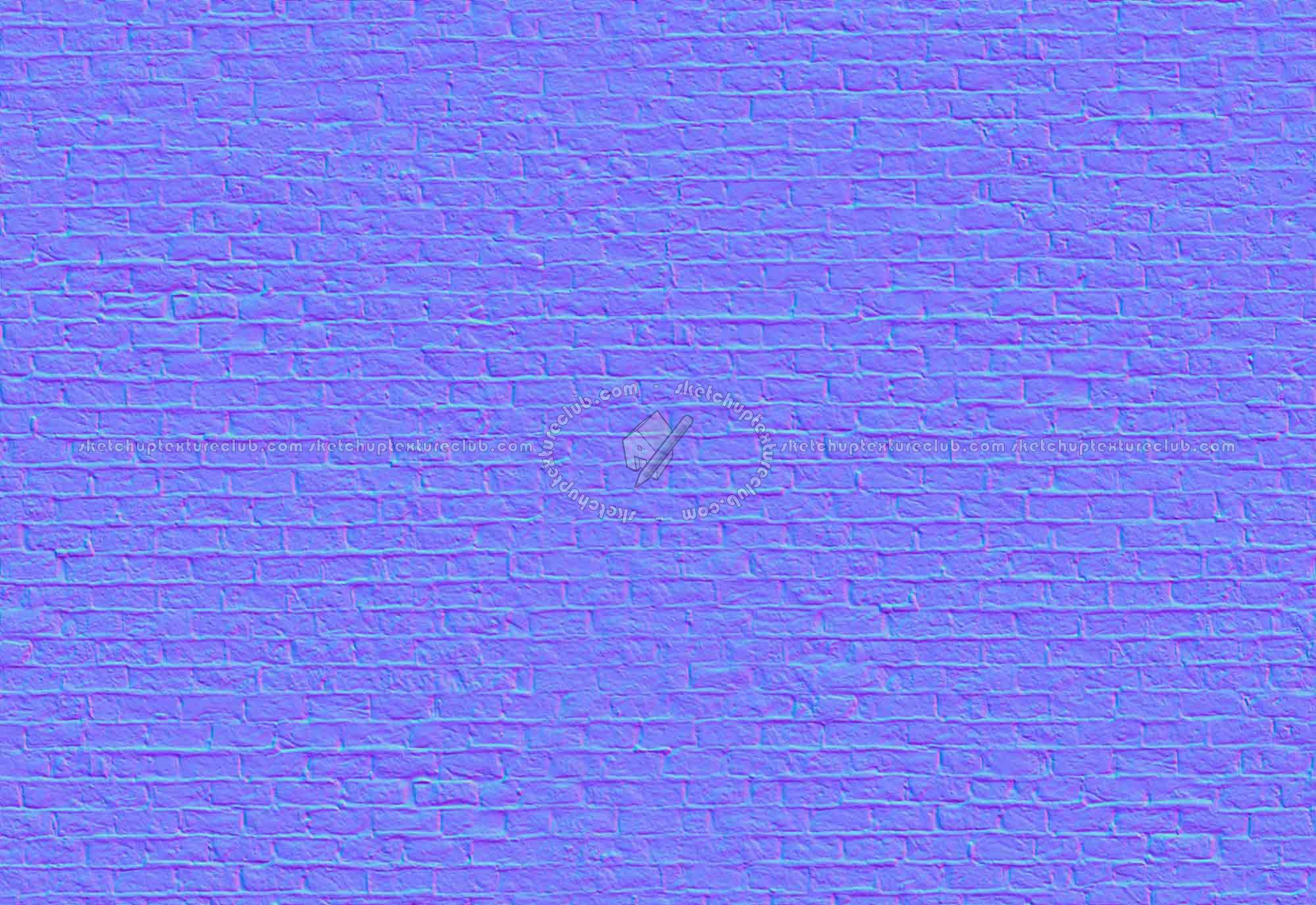 Textures   -   ARCHITECTURE   -   BRICKS   -   Damaged bricks  - Damaged bricks texture seamless 00110 - Normal