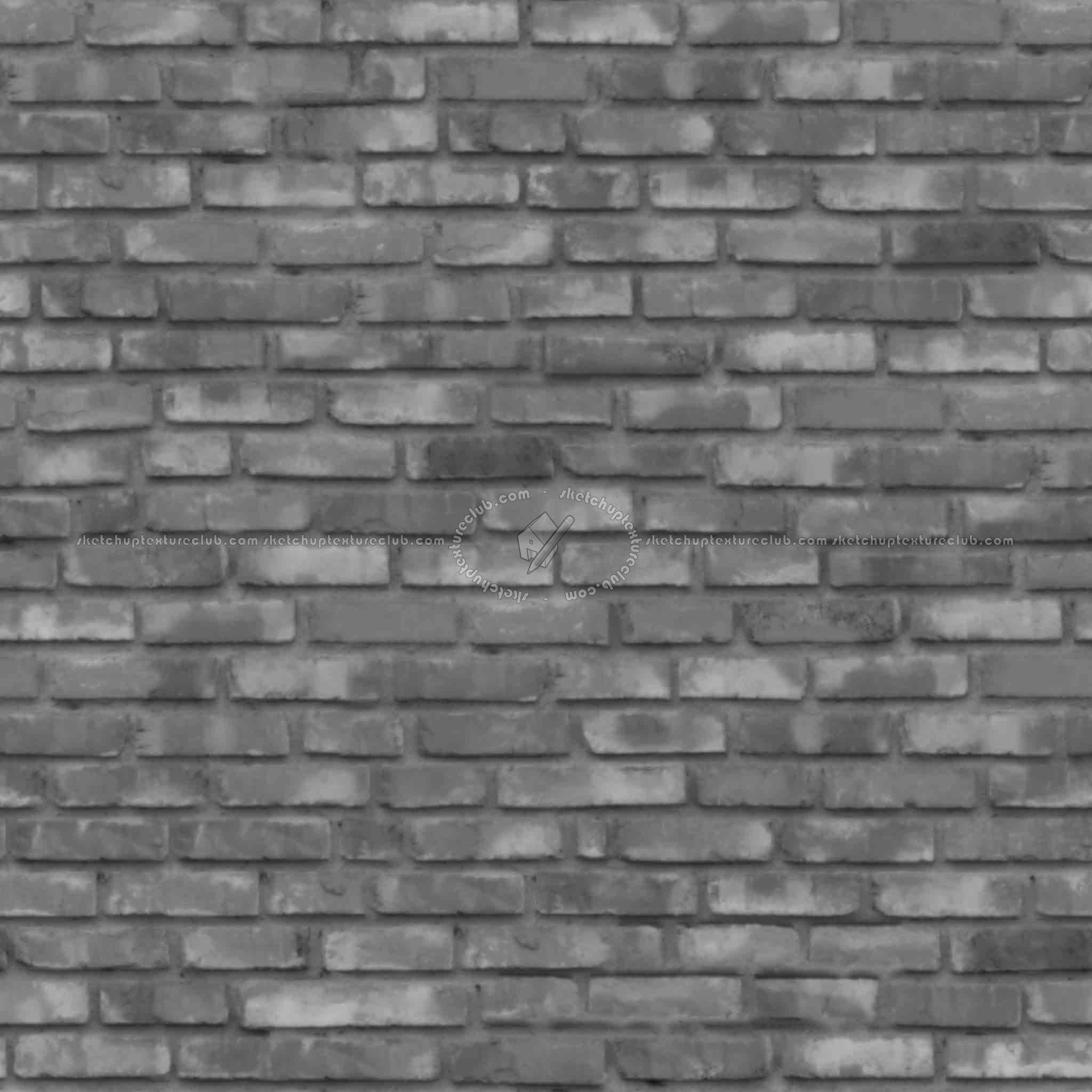 Textures   -   ARCHITECTURE   -   BRICKS   -   Dirty Bricks  - Dirty bricks texture seamless 00151 - Displacement