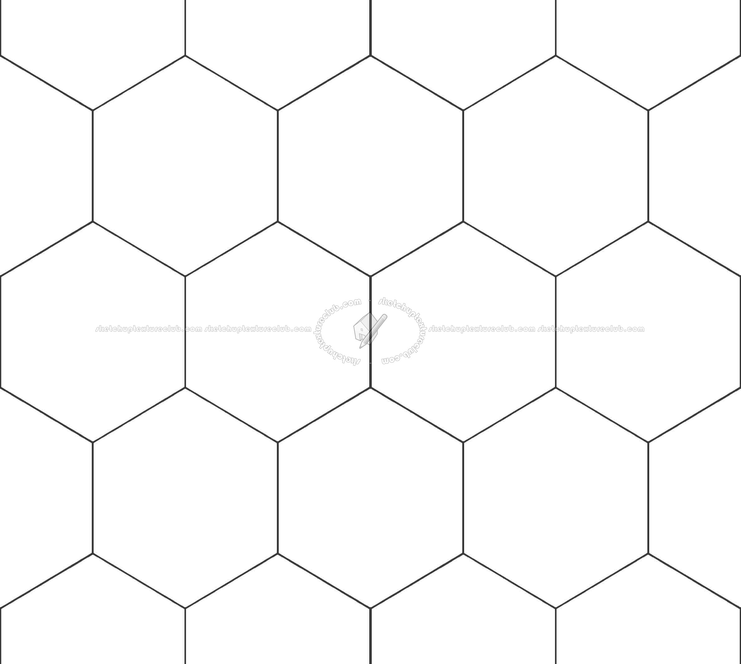 Textures   -   ARCHITECTURE   -   TILES INTERIOR   -   Hexagonal mixed  - Hexagonal tile texture seamless 16873 - Bump