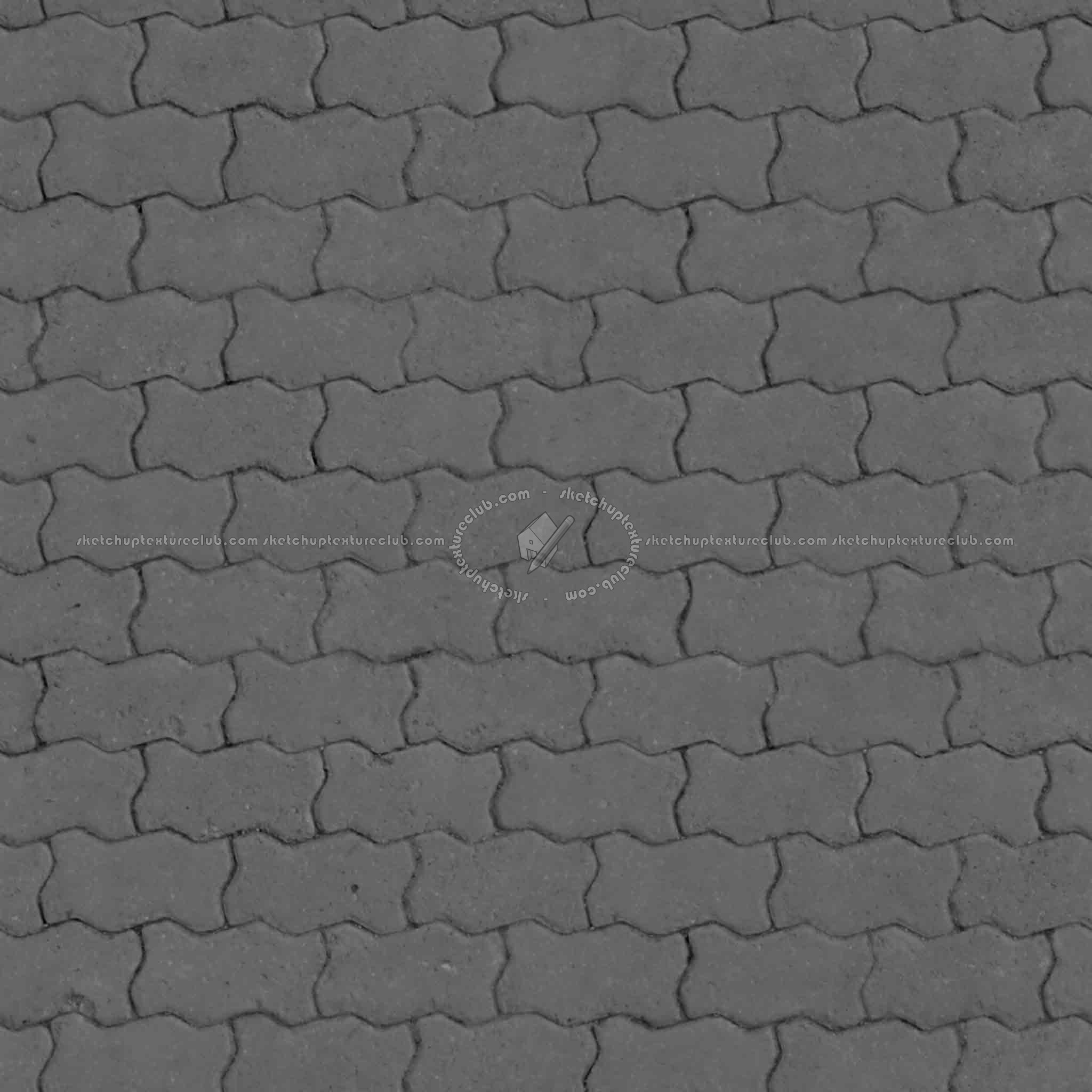 Textures   -   ARCHITECTURE   -   PAVING OUTDOOR   -   Concrete   -   Blocks regular  - Paving outdoor concrete regular block texture seamless 05634 - Displacement