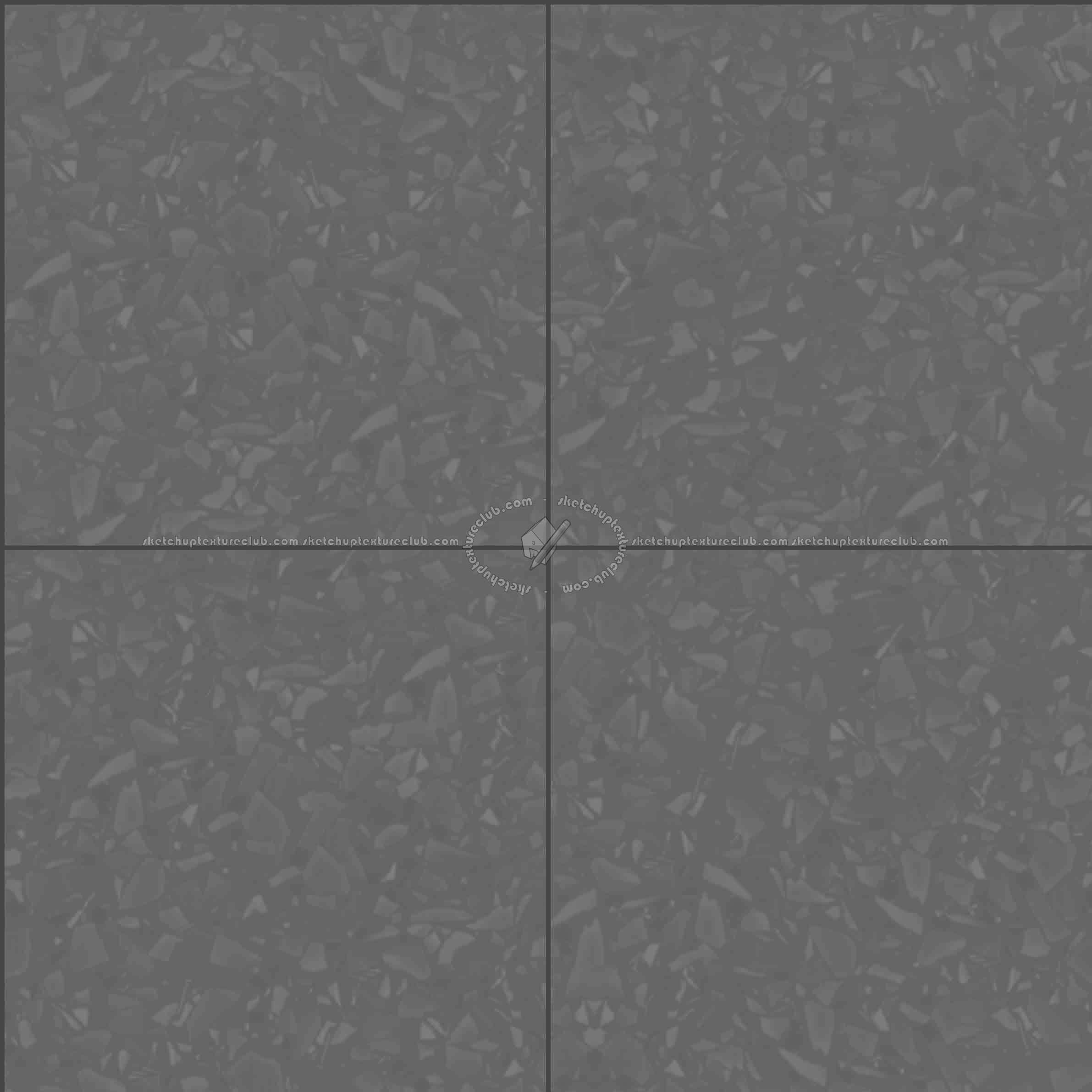 Textures   -   ARCHITECTURE   -   TILES INTERIOR   -   Terrazzo  - terrazzo floor tile PBR texture seamless 21492 - Displacement